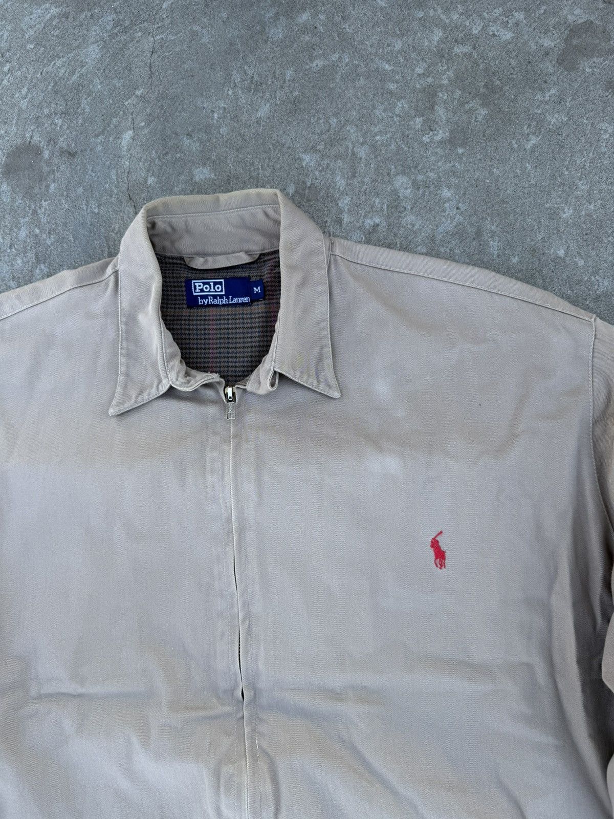 Ralph Lauren Vintage Polo Ralph Lauren Old Many Y2k Beige Bomber Jacket Size US M / EU 48-50 / 2 - 13 Thumbnail