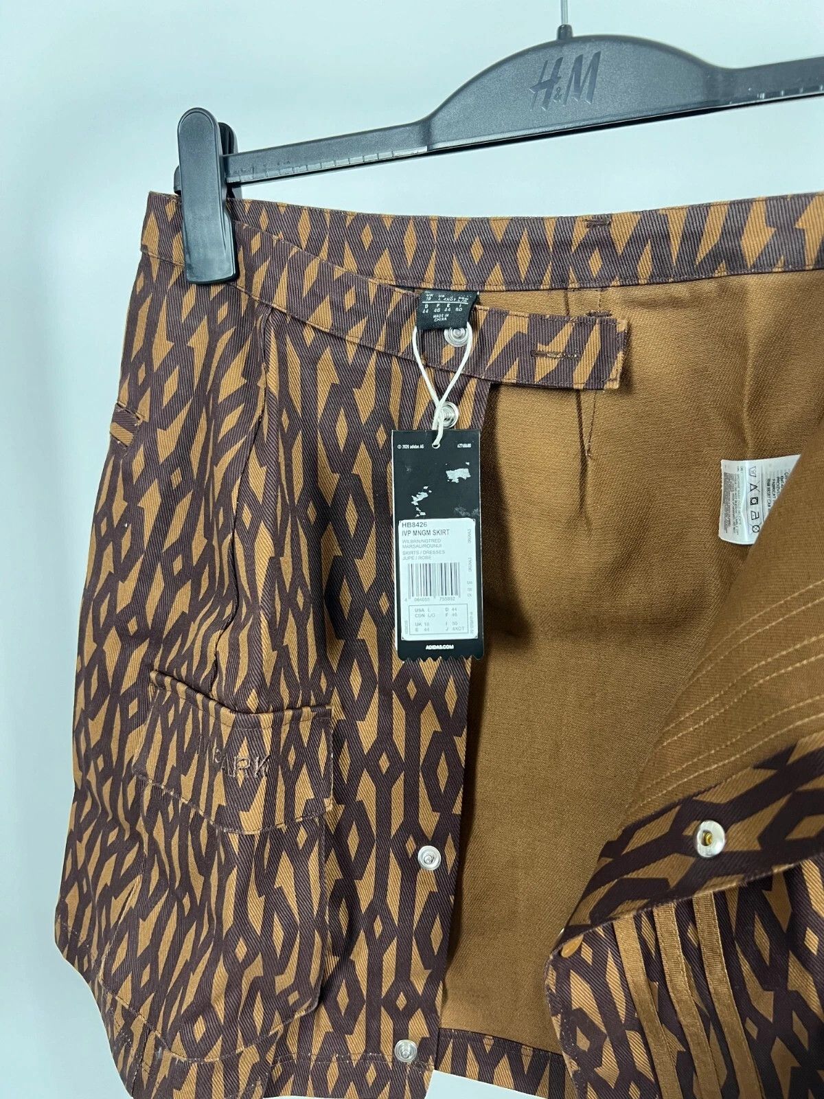 Adidas × Ivy Park Ivy Park X Adidas Monogram Jeans Short Skirt Wild Brown Size 36" / US 14 / IT 50 - 7 Thumbnail