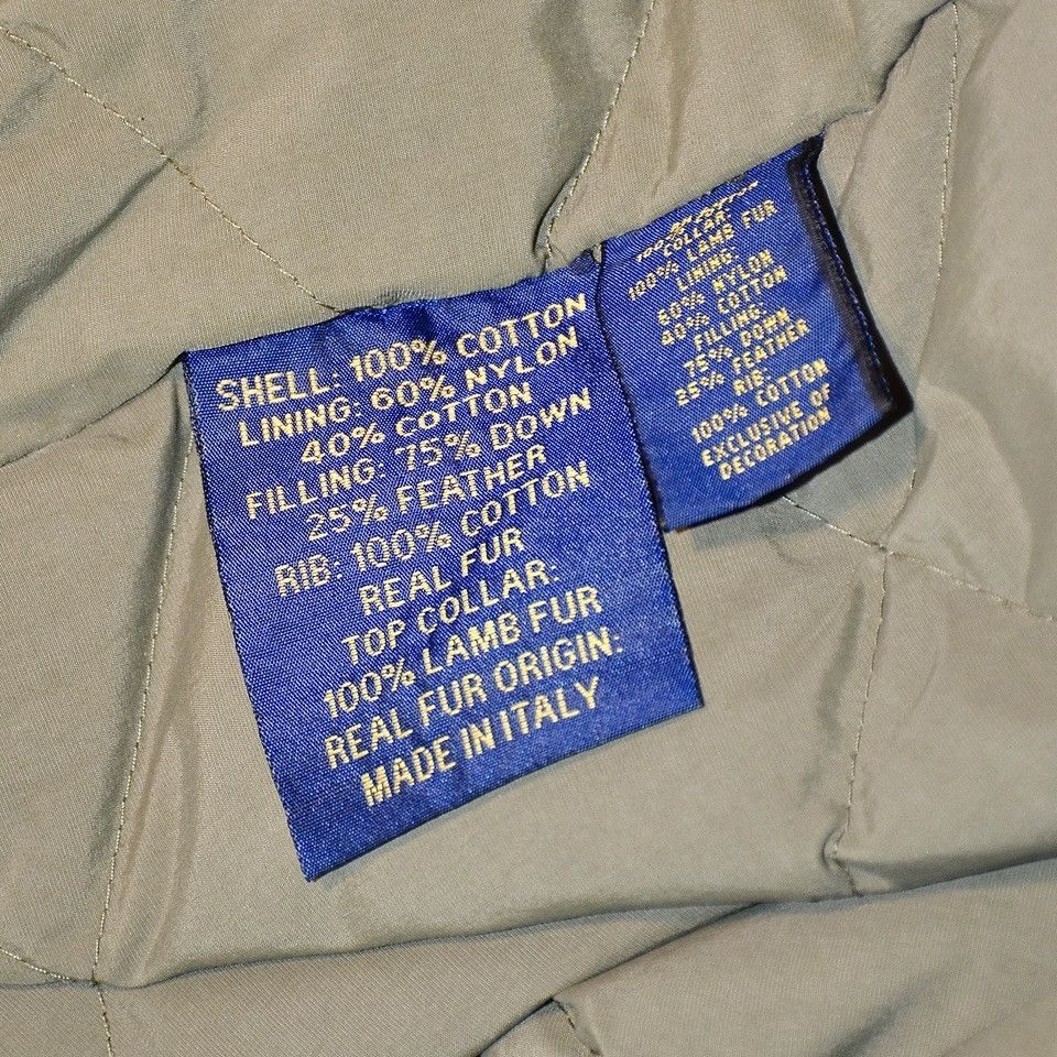 Polo Ralph Lauren Polo Ralph Lauren Military Bomber Lamb Fur Collar Down Size US S / EU 44-46 / 1 - 6 Thumbnail