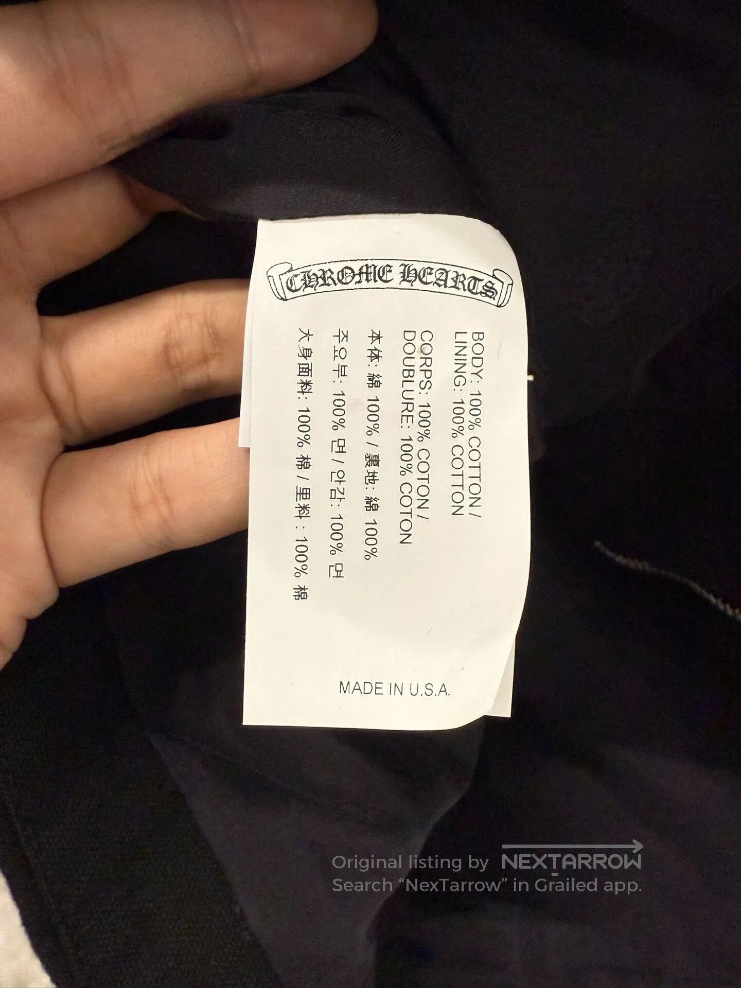 Chrome Hearts Chrome Hearts Black Plain Zip Utility Jacket. Size US XL / EU 56 / 4 - 5 Thumbnail
