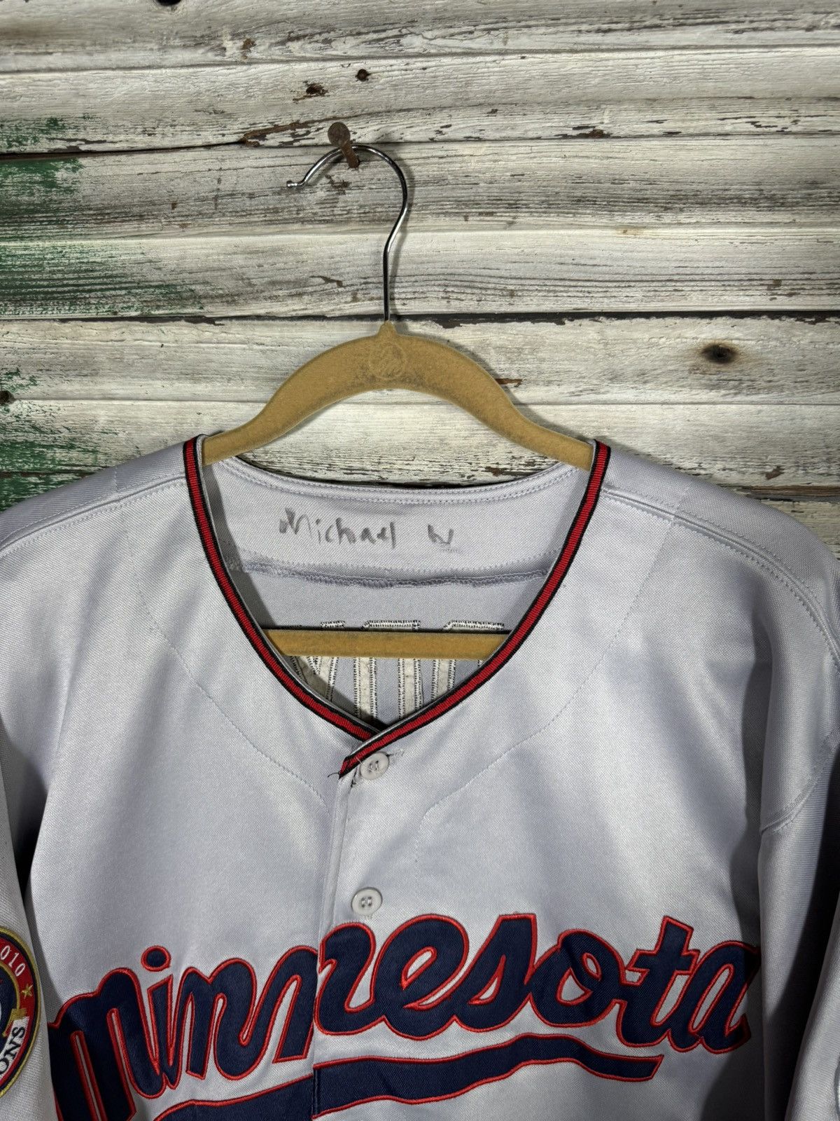 Majestic × Vintage Michael Cuddyer Minnesota Twins Jersey 50th Season Size US L / EU 52-54 / 3 - 4 Thumbnail