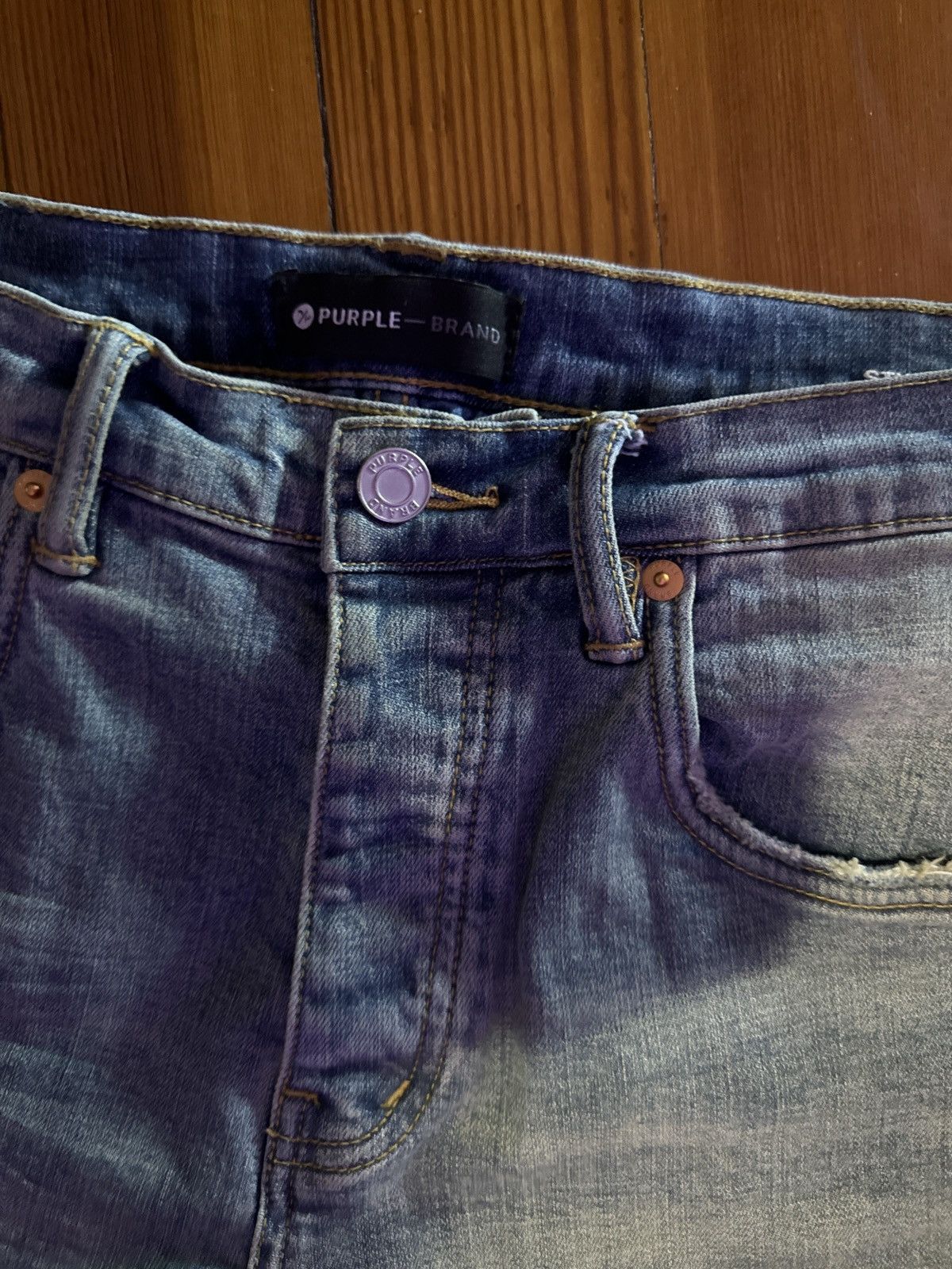 Purple Brand Purple Brand Paint Splatter Denim Size US 31 - 2 Thumbnail