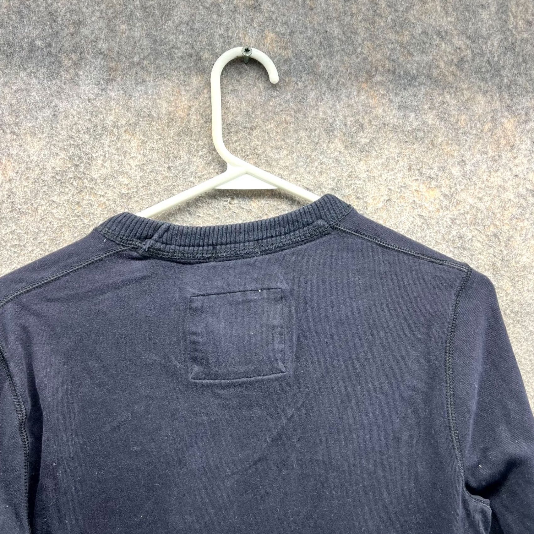 Abercrombie & Fitch VINTAGE Abercrombie & Fitch Sweater Women Small Blue Pullover Crewneck Embroidered Logo, Solid Fleece, All Seasons, Wool Size S / US 4 / IT 40 - 2 Thumbnail
