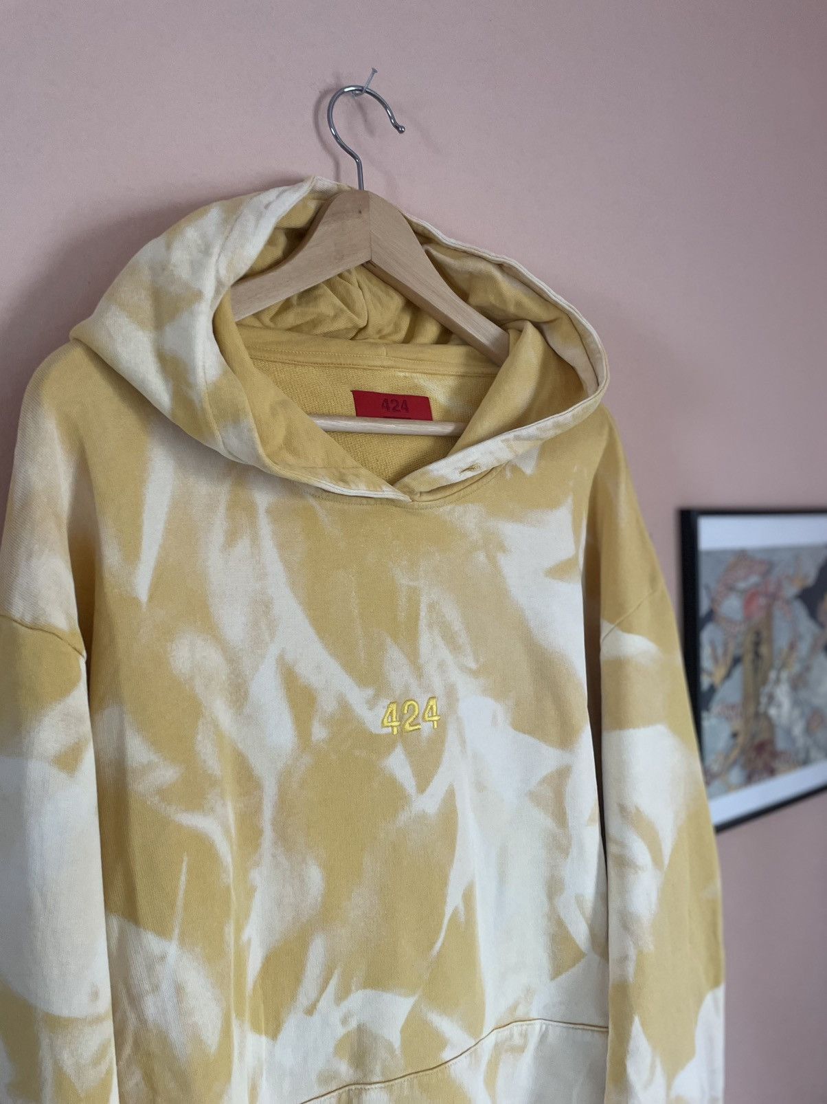 424 424 on Fairfax X ARMES bleached tye dye logo hoodie Size US XL / EU 56 / 4 - 1 Thumbnail