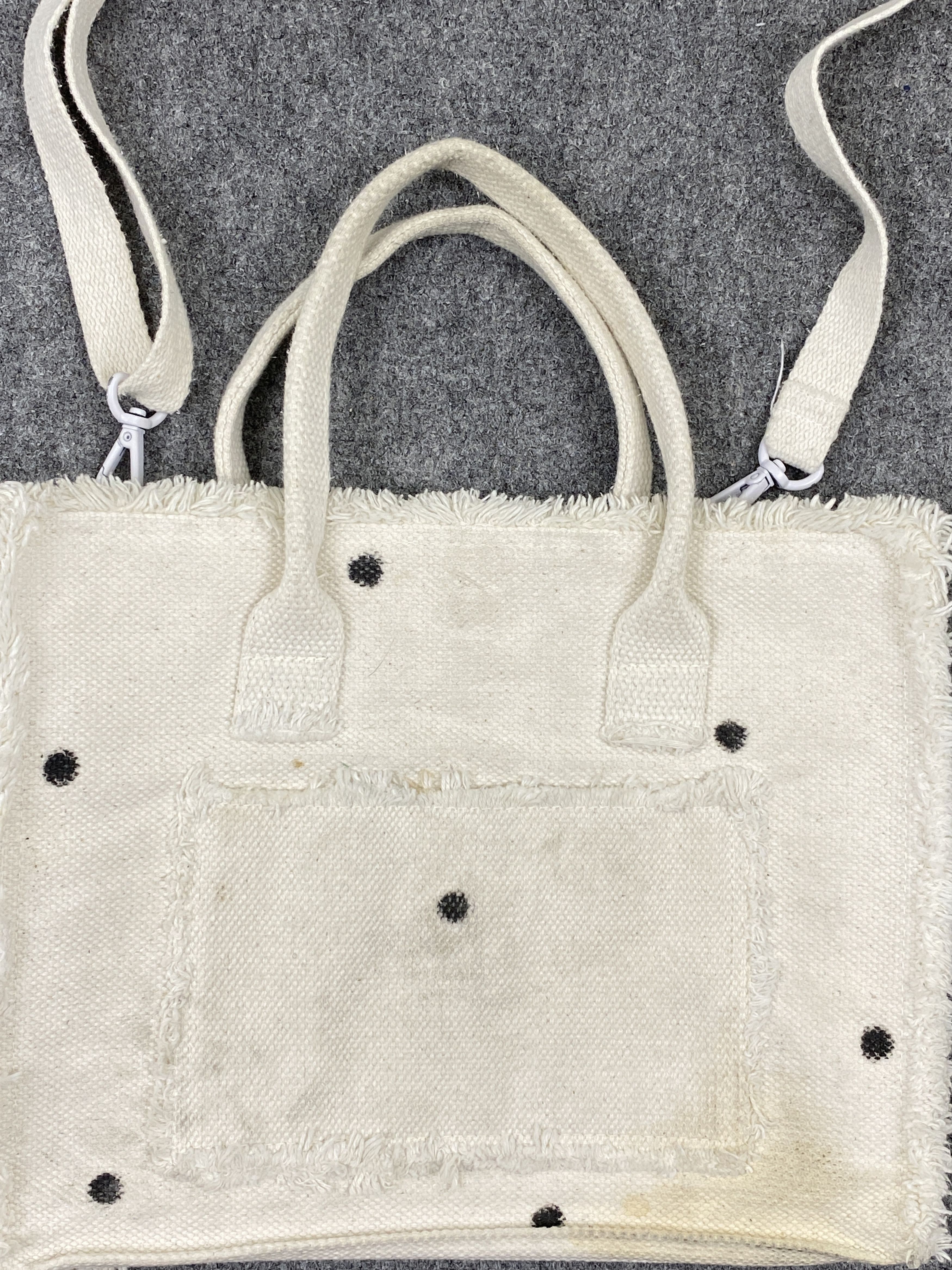 Japanese Brand Vintage Japanese Brand Polka Dot Handbag BG0186 Size ONE SIZE - 8 Thumbnail