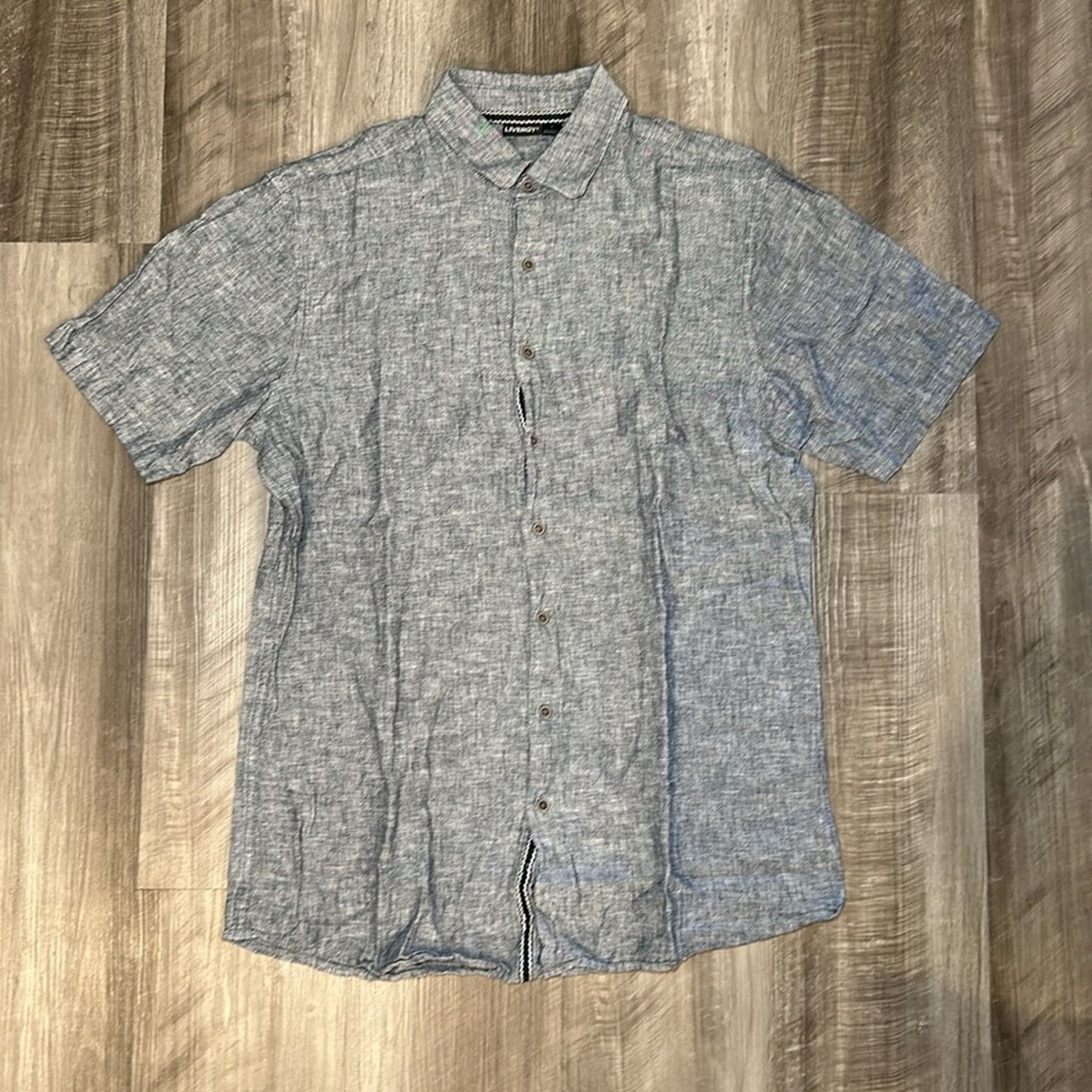 Other Livergy Linen Blend Short Sleeve Button Down - Medium Size US M / EU 48-50 / 2 - 2 Thumbnail