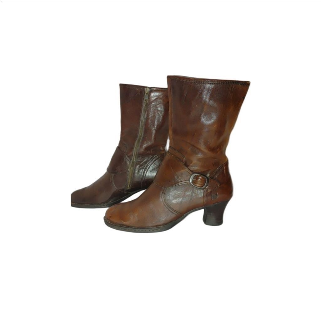 Born Born Crown Distressed Leather Steampunk Boots Size 9 Size US 9 / IT 39 - 1 Thumbnail