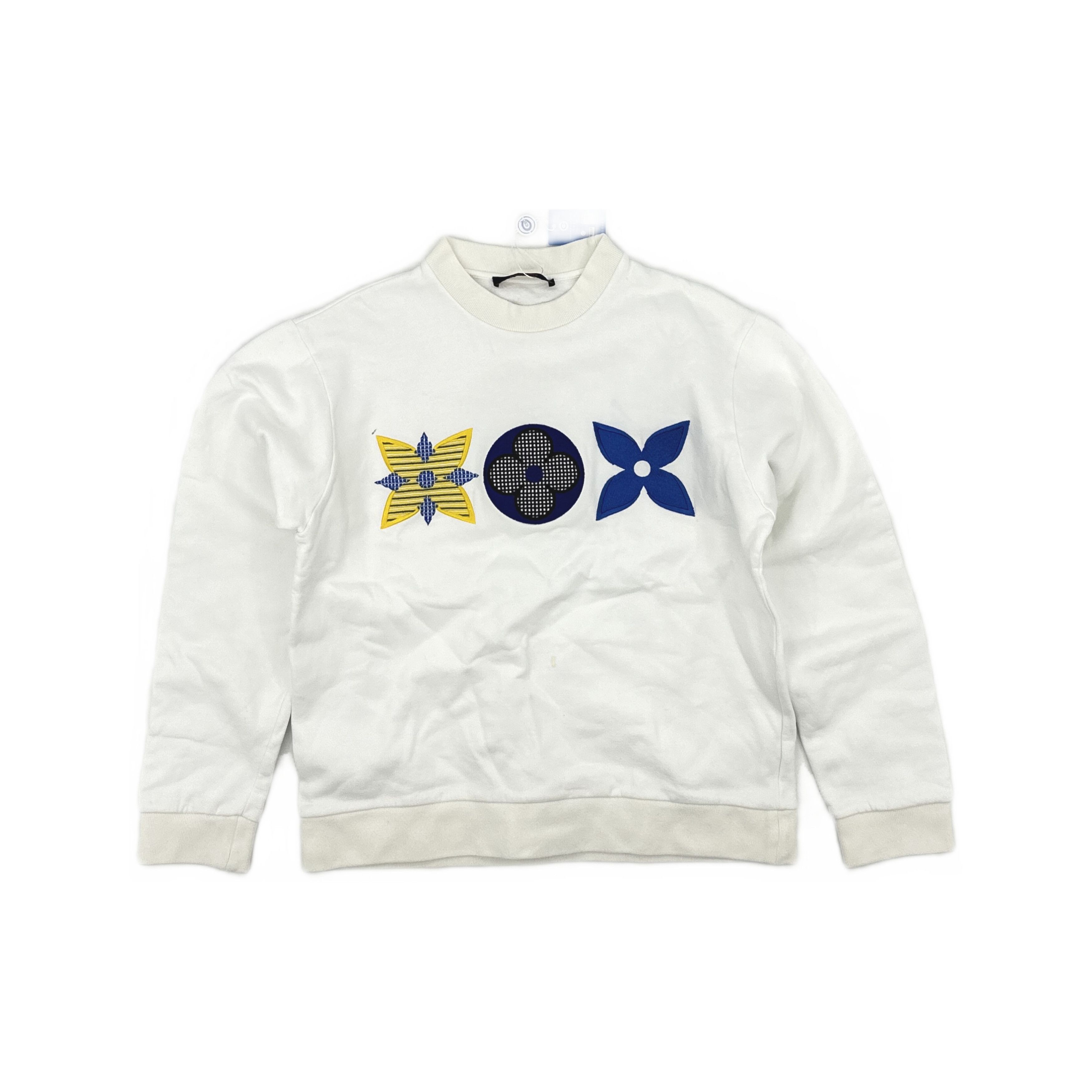 Louis Vuitton Louis Vuitton Monogram Floral Embroidered Sweatshirt S Size US S / EU 44-46 / 1 - 1 Thumbnail