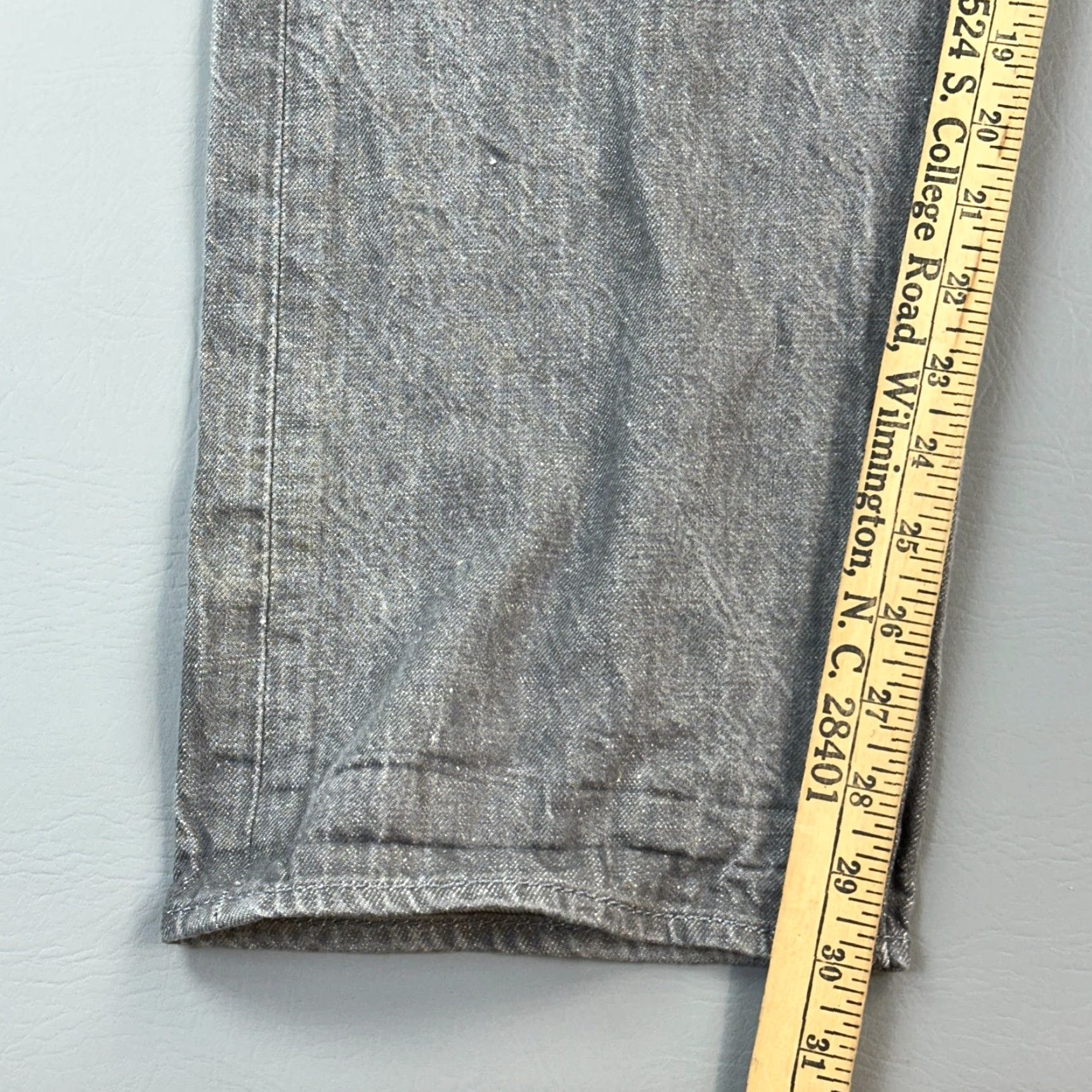 Levi's Levis 501 Jeans Mens 42x30 Gray Charcoal Wash Original Fit Button Fly Denim Modern Straight 90s Cowboy Retro Mens Size US 42 / EU 58 - 3 Thumbnail