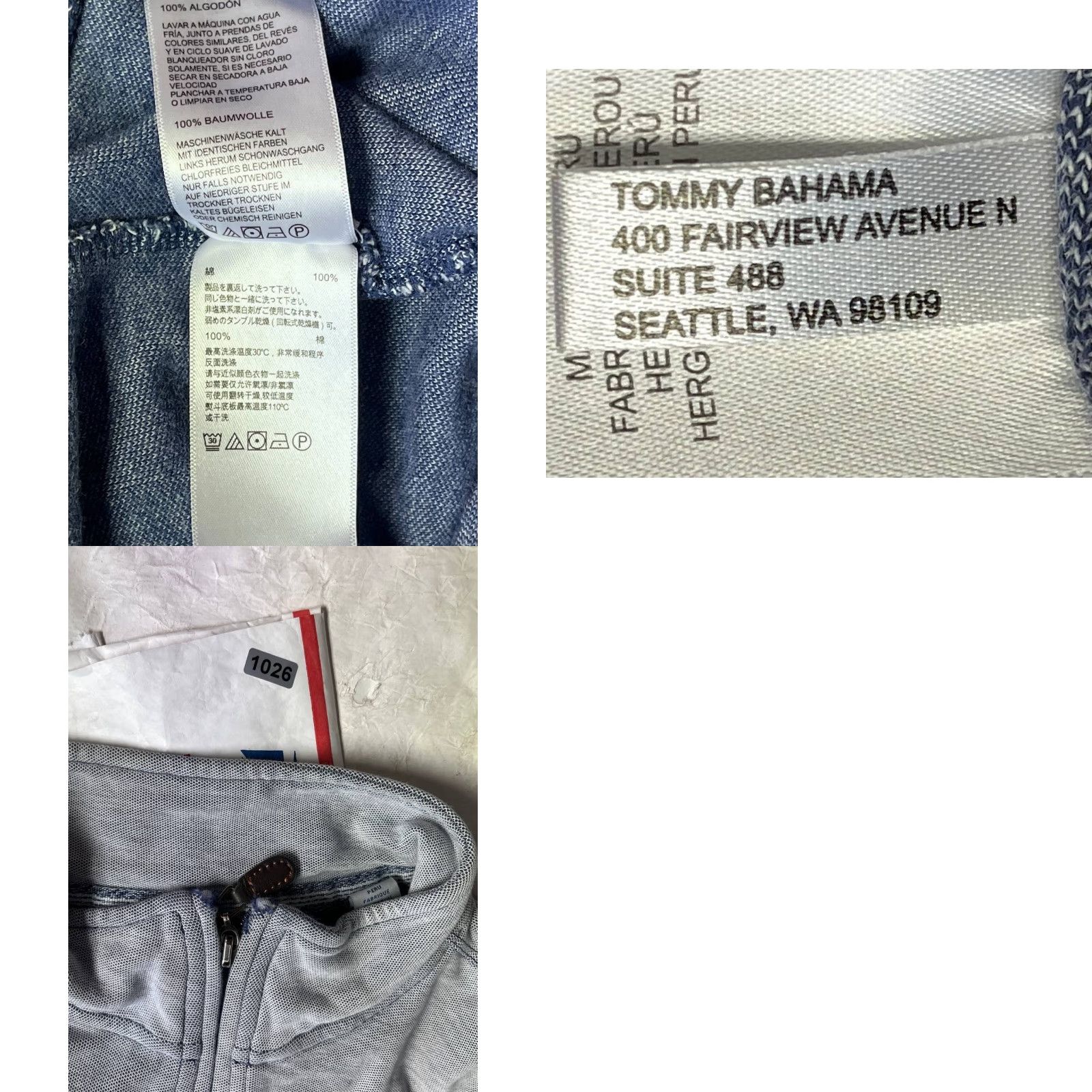 Tommy Bahama Tommy Bahama Fleece Pullover Zipper Gray Men L Size Pullover Shirt? Size US L / EU 52-54 / 3 - 9 Thumbnail
