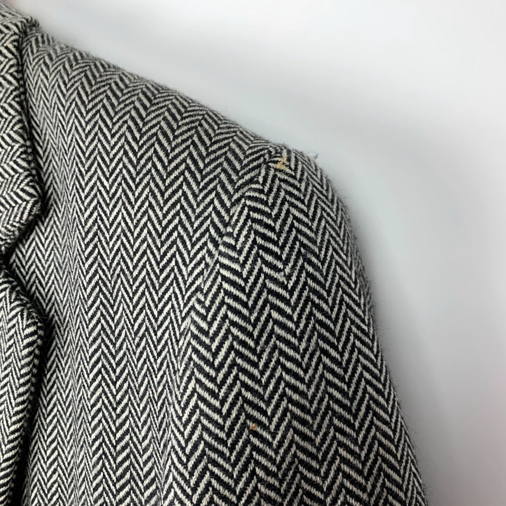 Vintage Vintage Georges Marciano Guess Black White Wool Herringbone Blazer Womens 10 Blazer Suit Jacket 10 Wool 90s Mens Womens Size L / US 10 / IT 46 - 5 Thumbnail