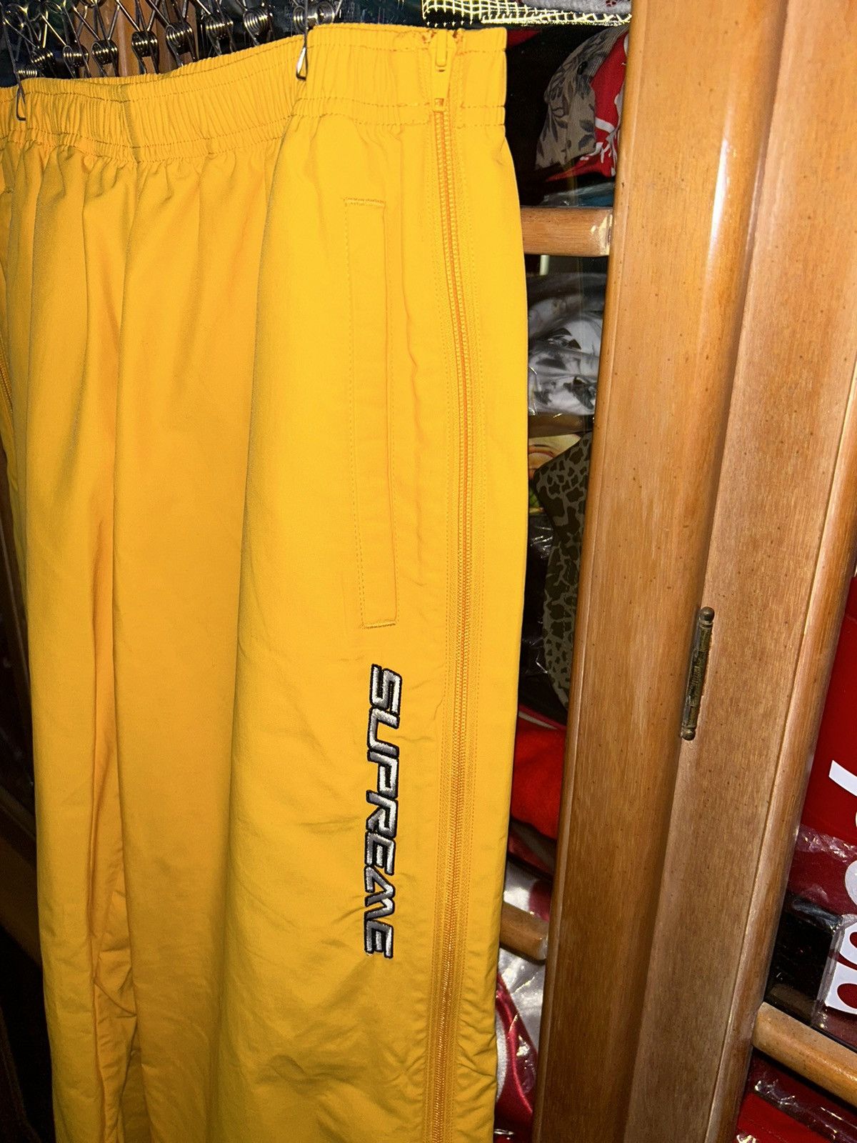 Supreme Supreme Full Zip Baggy Warm Up Pant Yellow SS23 Medium NEW Size US 34 / EU 50 - 3 Thumbnail