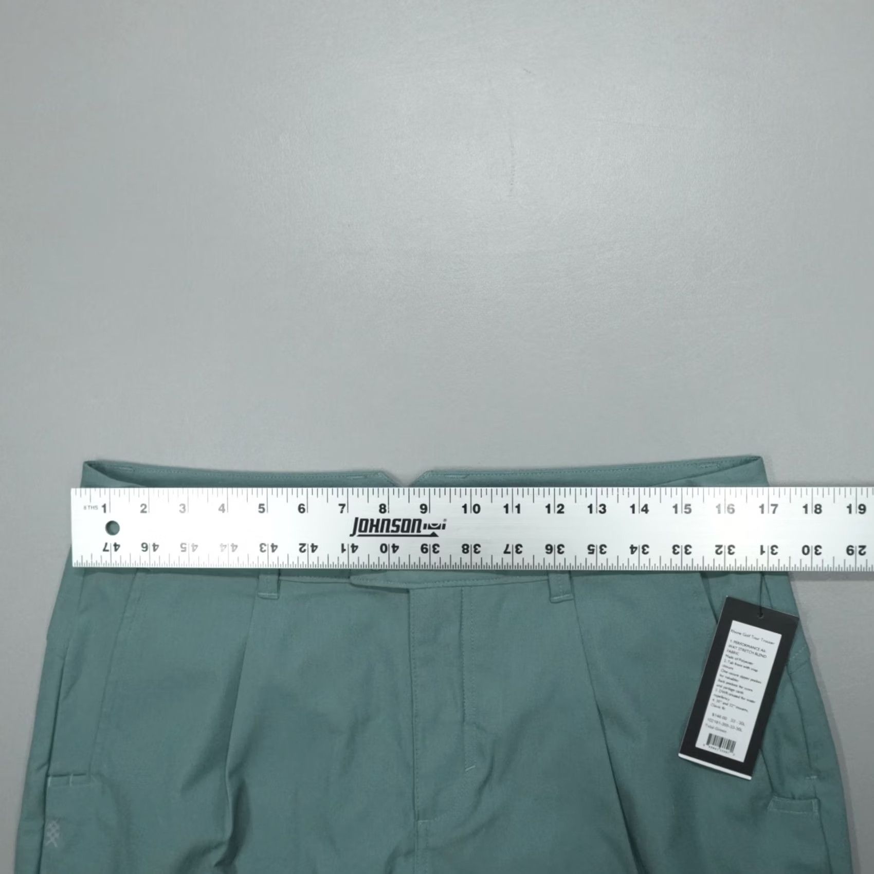 Rhone Rhone Golf Tour Trouser Pants Tidal Green 33x30 Classic Fit Performance Men Pants Chino Stretch Water Resistant Varied Seasons Pocket Logo Size US 33 - 5 Thumbnail