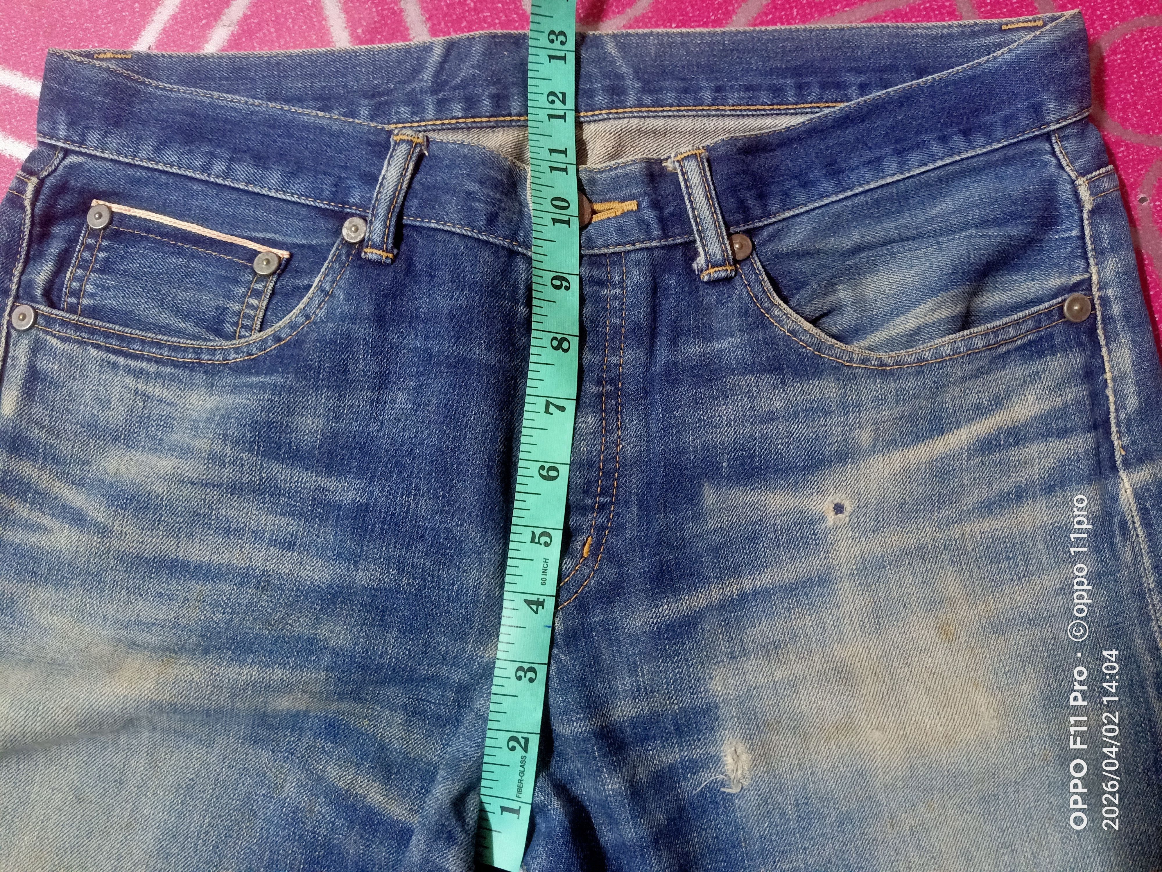 Takeo Kikuchi 💥Takoe Kikuchi Redselved Denim Distressdeni 💥 Size US 35 - 14 Thumbnail