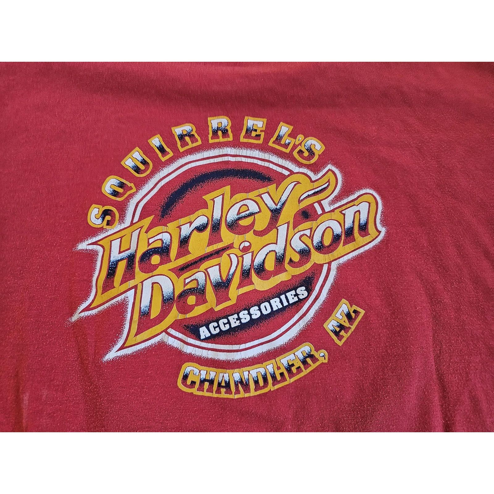 Other 80s Harley Davidson Yuma Prison Run Squirrels Red Shirt Sz M Size US M / EU 48-50 / 2 - 3 Thumbnail