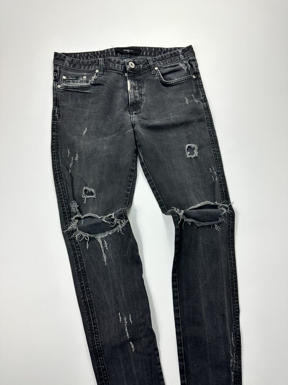 Represent Clo. Represent Skinny Slim Black Jeans Size US 32 / EU 48 - 6 Thumbnail
