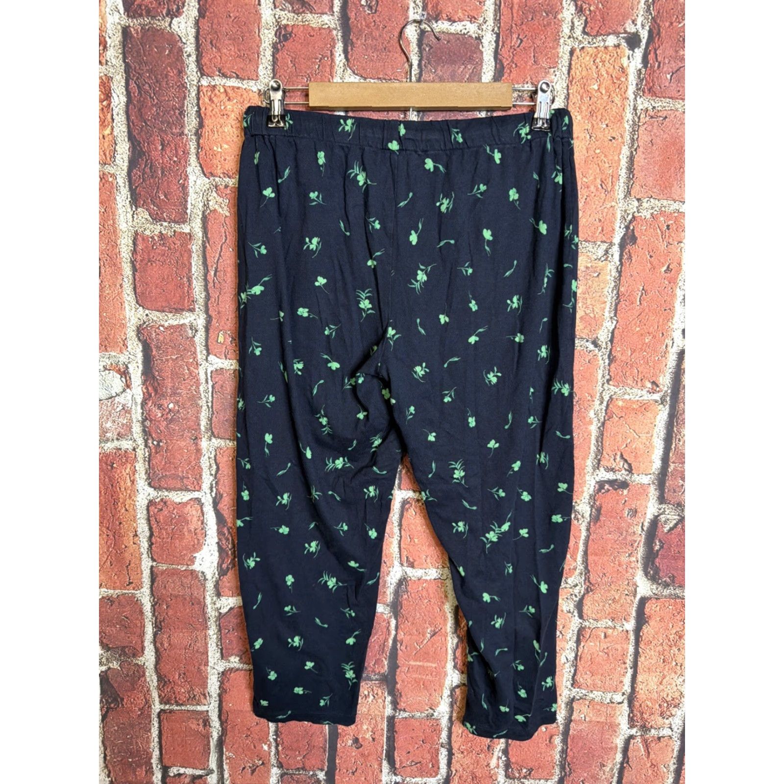J. Jill J. Jill Sleep Ultrasoft Slim Leg Ankle Pants PS Petite Blue Green Floral Lounge Pants Women Slim Leg Sleep Pants"} Size 28" / US 6 / IT 42 - 3 Thumbnail