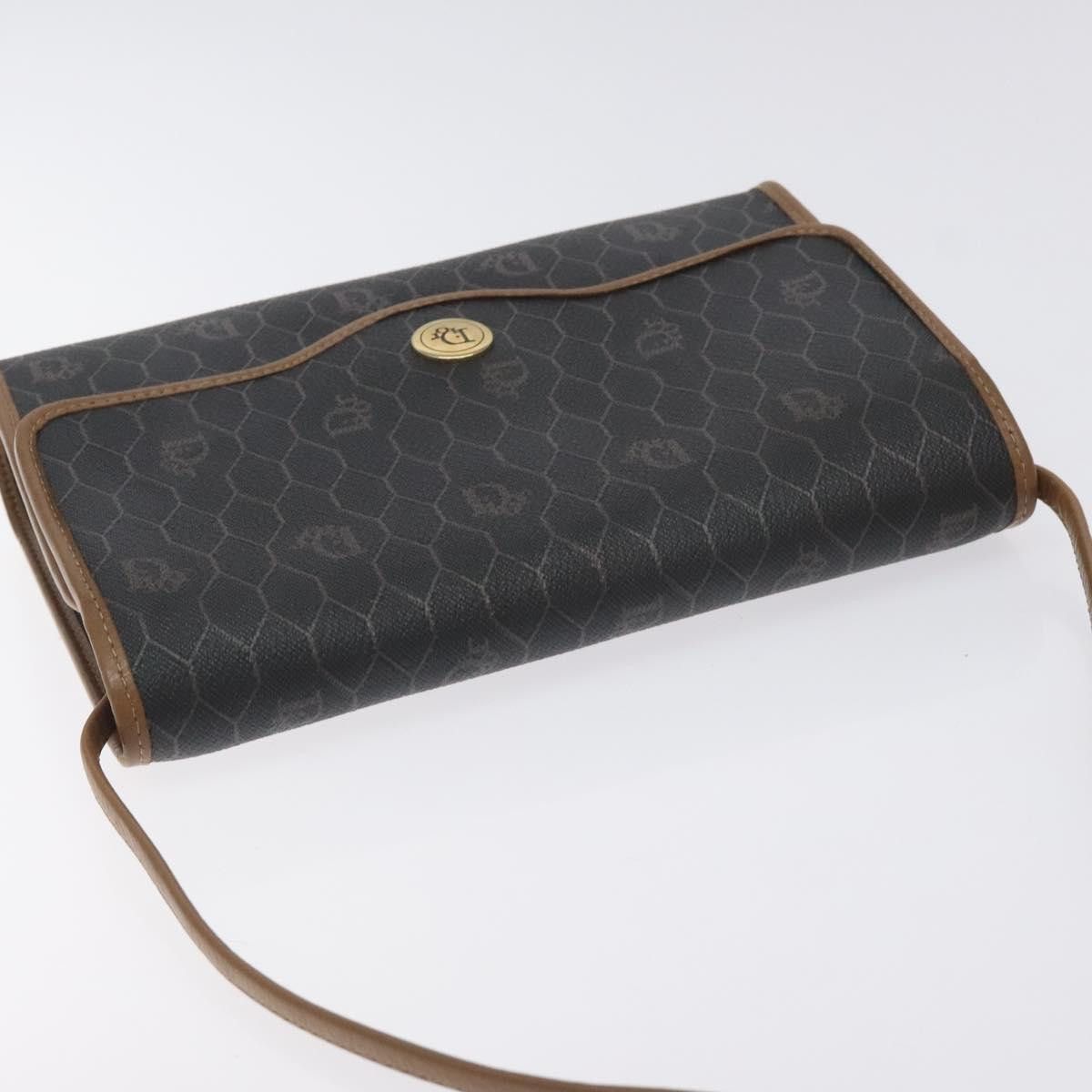 Dior DIOR Honeycomb Canvas Shoulder Bag Pvc Black Gold Size ONE SIZE - 6 Thumbnail