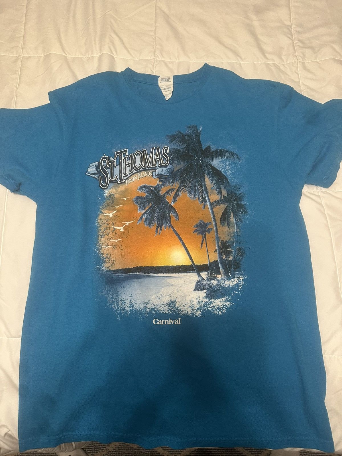 Delta × Vintage Vintage Carnival Cruise St. Thomas, VI Shirt Size US L / EU 52-54 / 3 - 1 Thumbnail