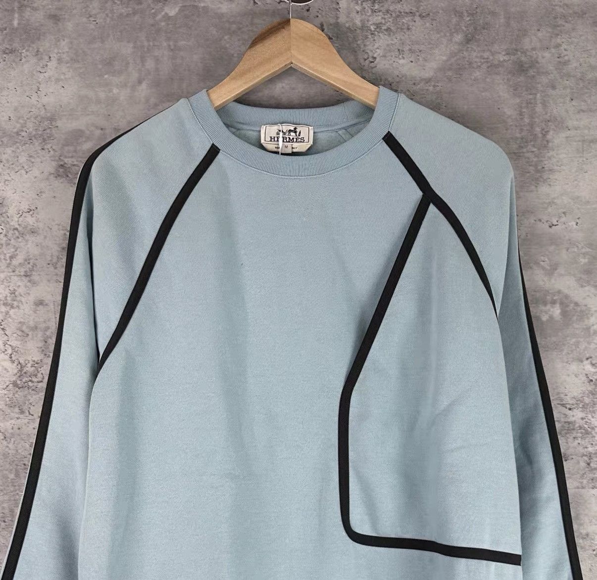 Hermes Hermès Rubber Patch Crew Neck Sweatshirt J42 Size US M / EU 48-50 / 2 - 4 Thumbnail