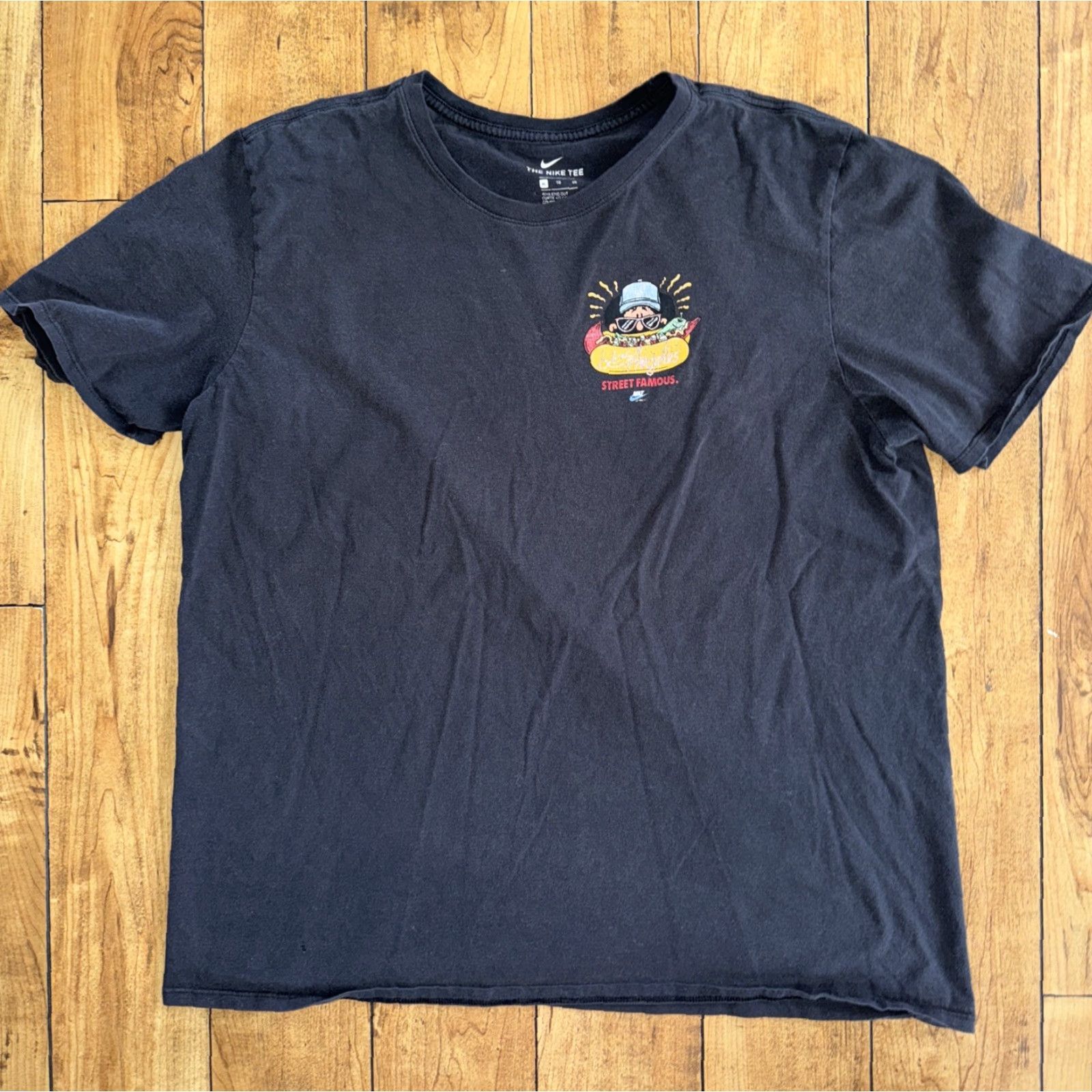 Nike Nike Street Famous T-Shirt XL Black Mens Size US XL / EU 56 / 4 - 4 Thumbnail