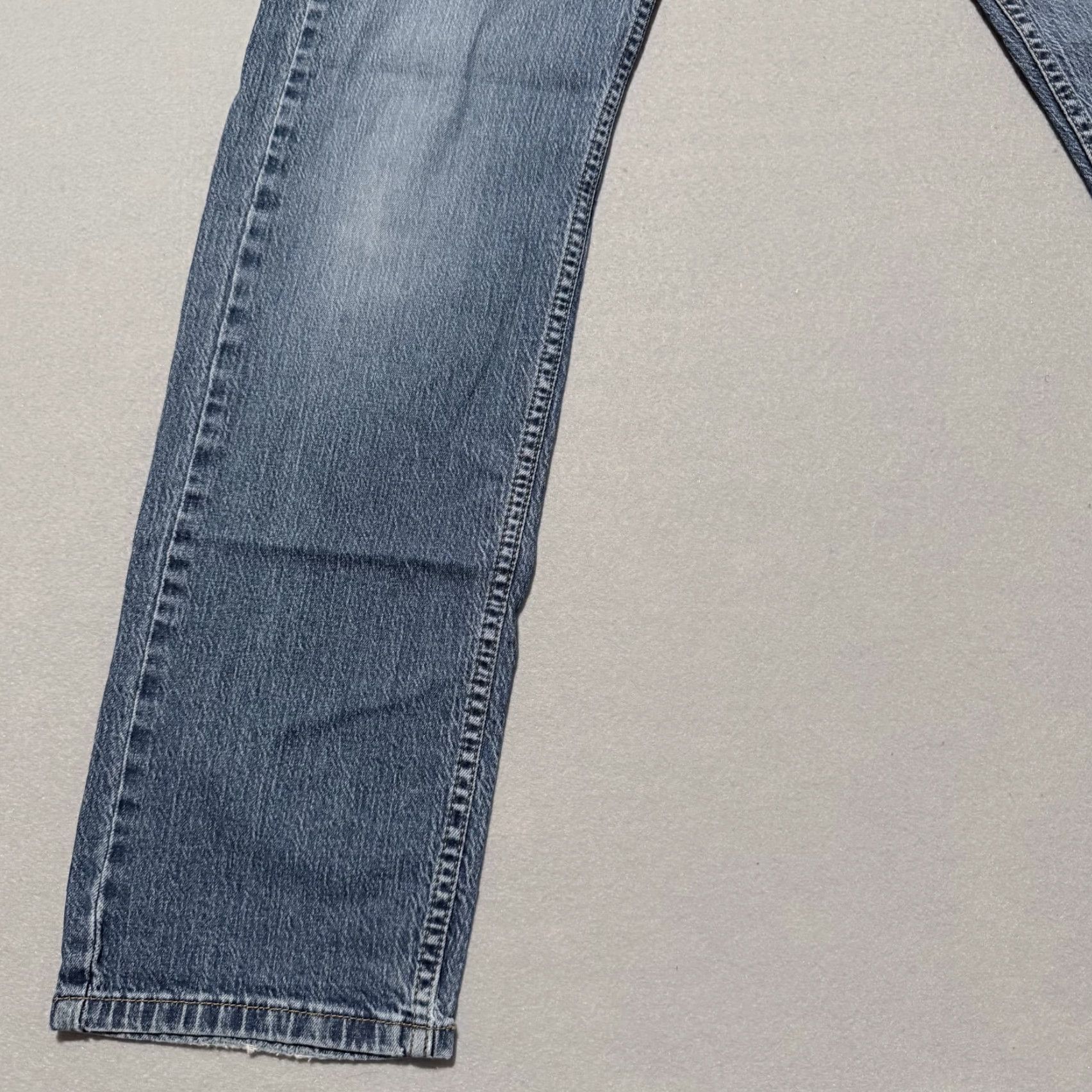 Levi's Levi's 505 Jeans Men Blue Denim Mid Rise Pockets - 30x32 - Regular/Medium Stonewash Straight Jeans Mens Size US 30 / EU 46 - 5 Thumbnail