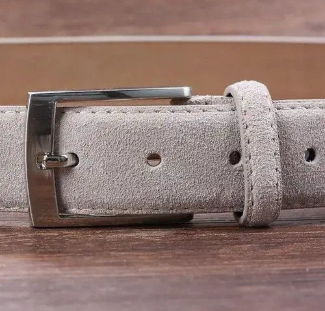 Vintage Casual Classic Belt Cow Leather Size ONE SIZE - 3 Thumbnail