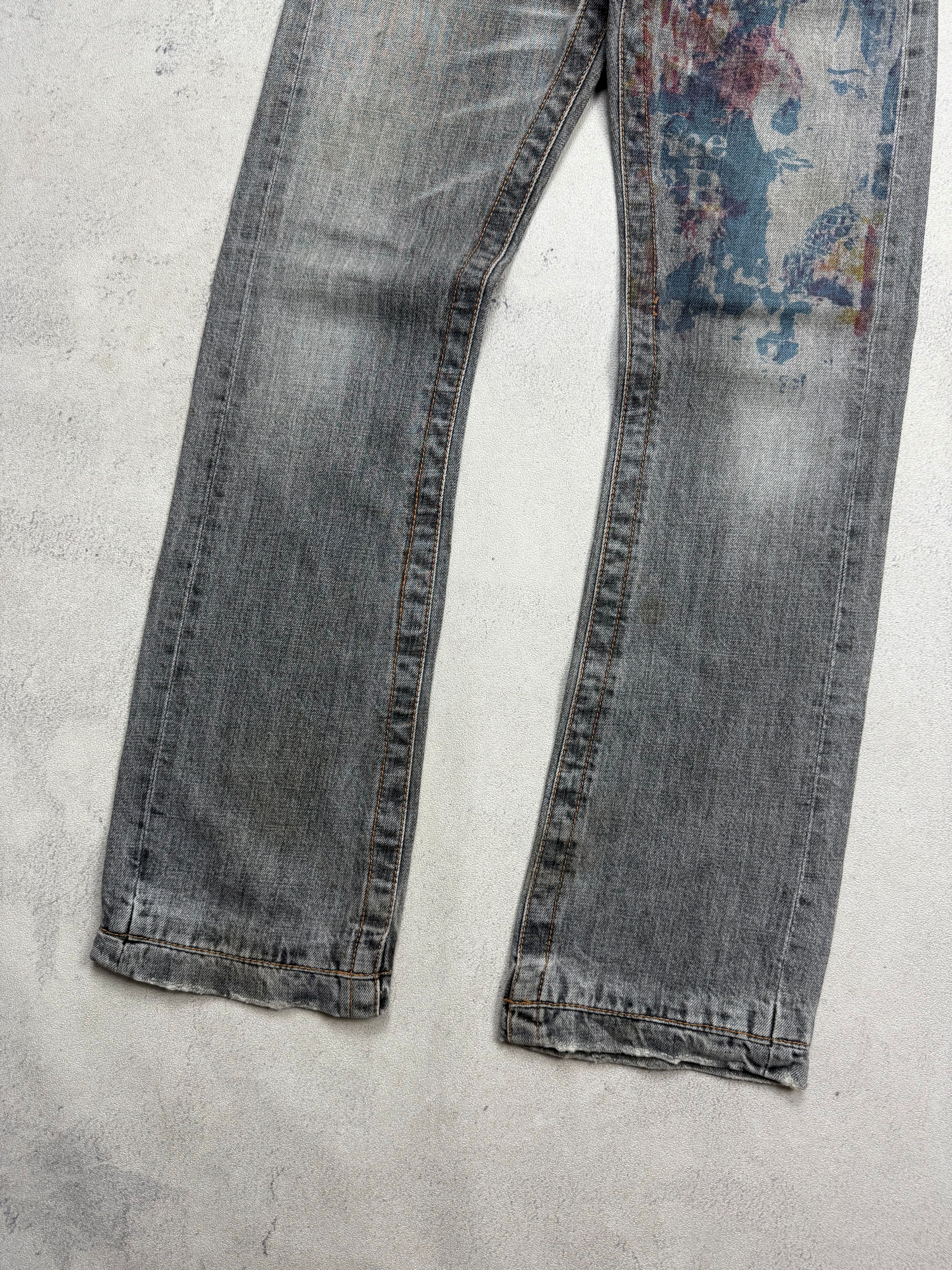 Japanese Brand Semantic Design Flare Denim Pants Size US 30 / EU 46 - 3 Thumbnail