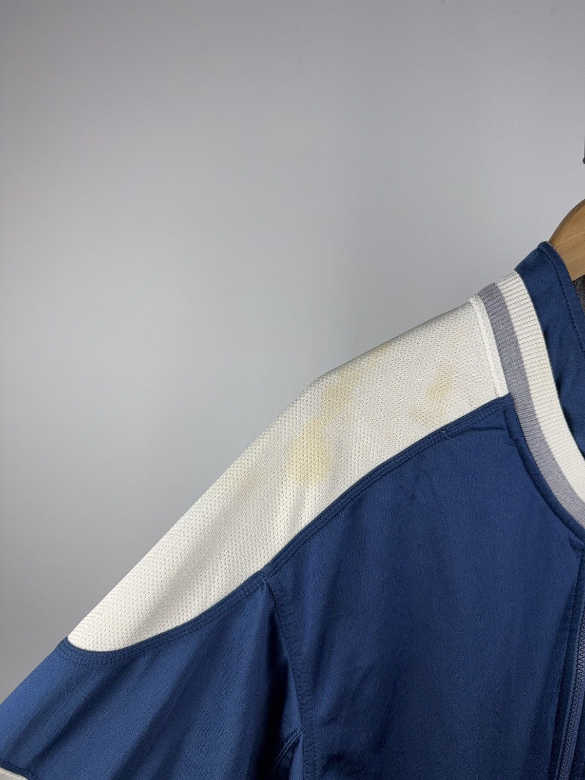 Nike × Vintage 90s Nike Varsity Style Track Jacket Blue White Retro Y2K Size US S / EU 44-46 / 1 - 5 Thumbnail