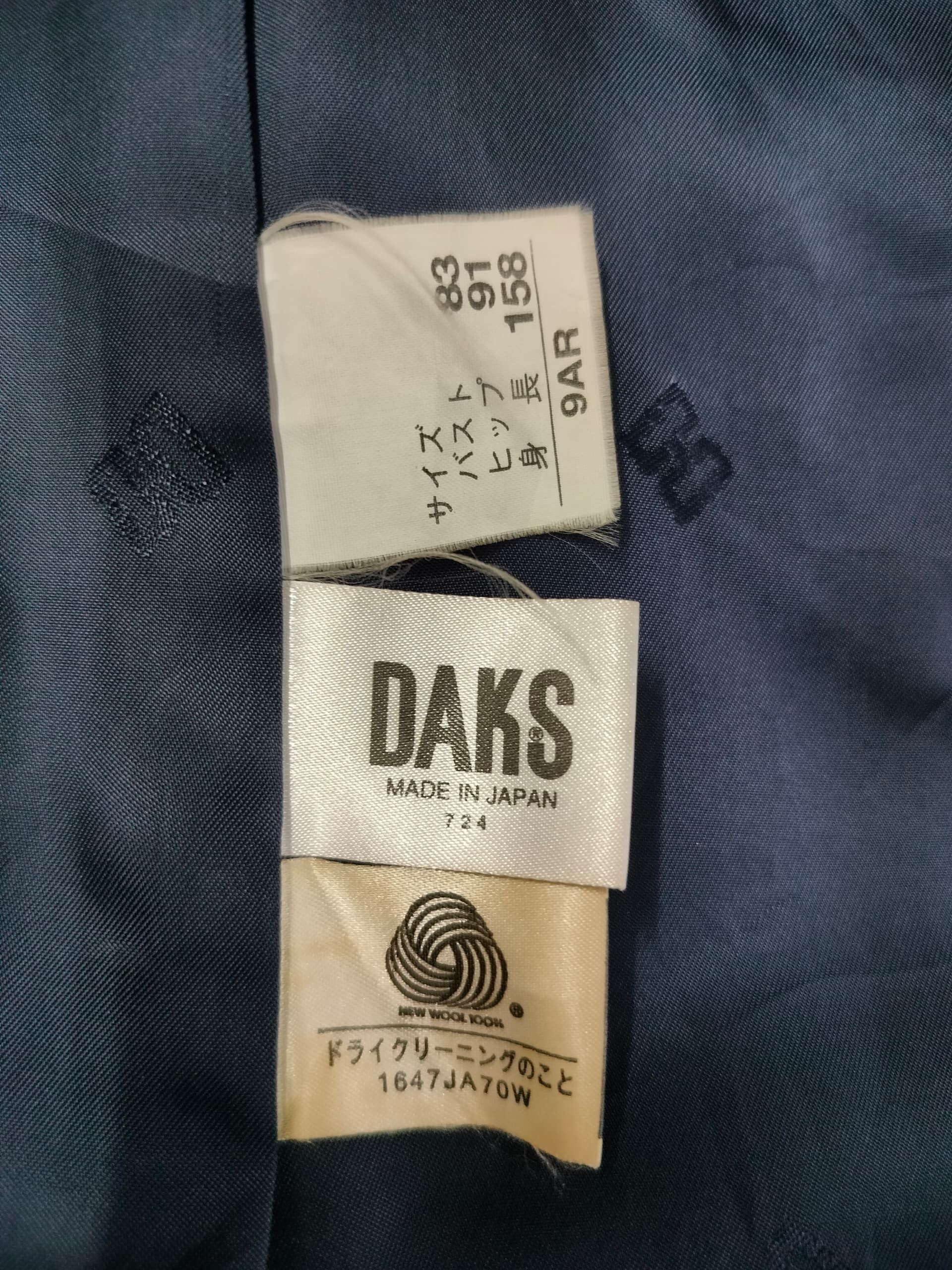 DAKS DAKS Japan Tailored Wool Blazer – Gold Button Classic Size 38R - 5 Thumbnail