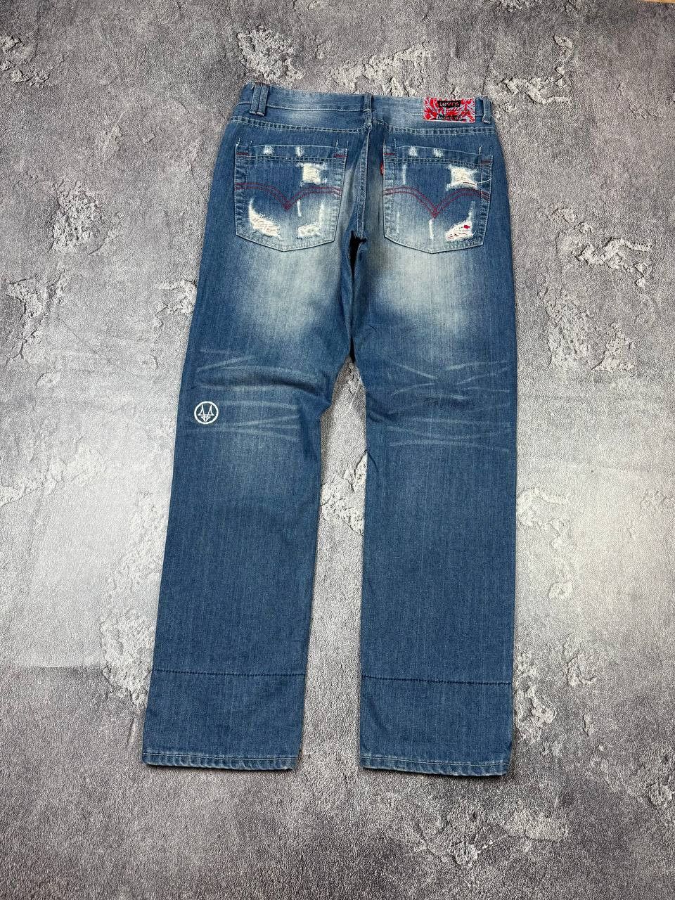 CLOT × Levi's Rare Levi's X Fragment Distressed Archieve Denim Y2K Size US 34 / EU 50 - 15 Thumbnail