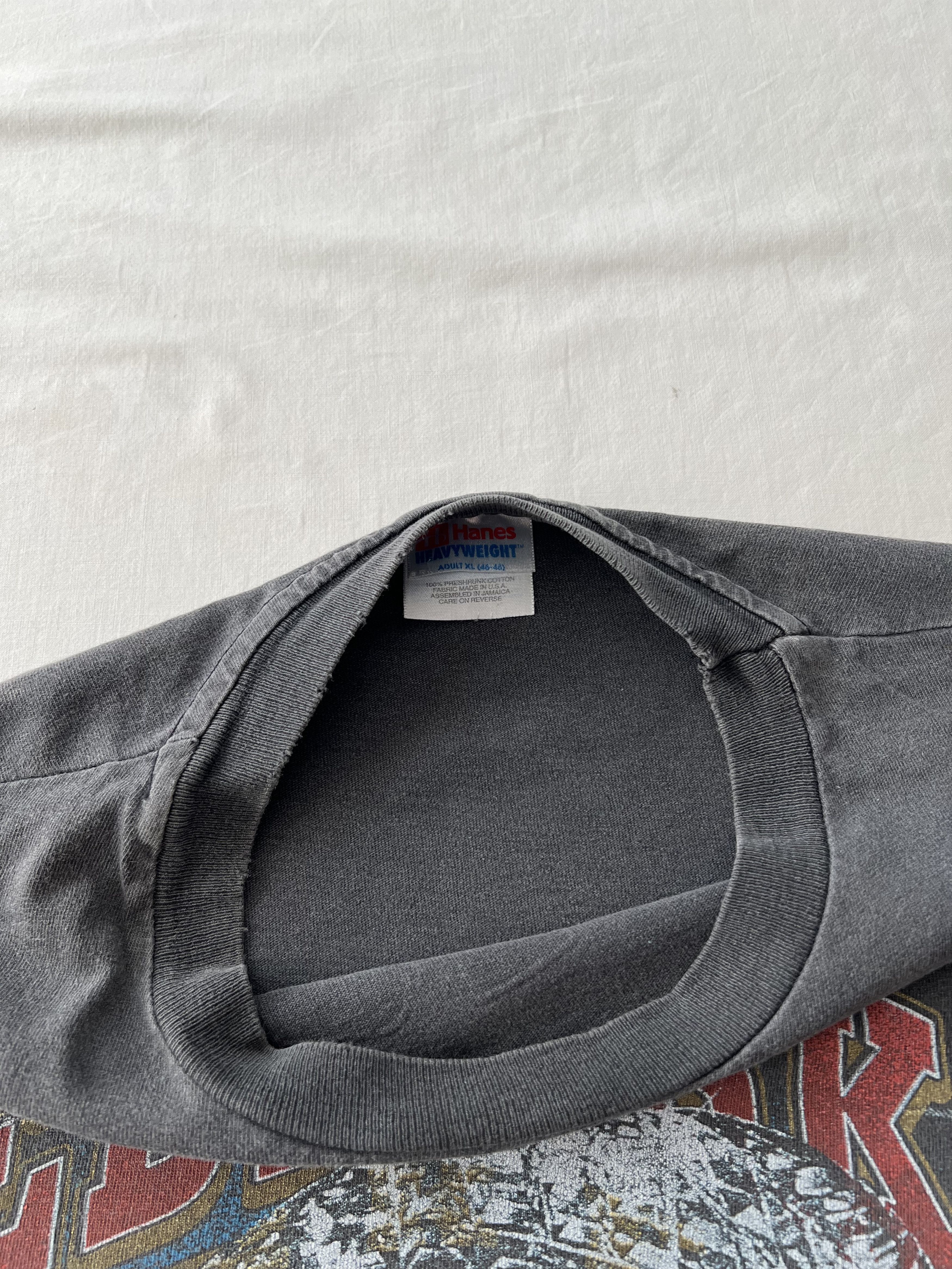 Vintage 90s Nebraska Huskers Cornhuskers NCAA Faded Black