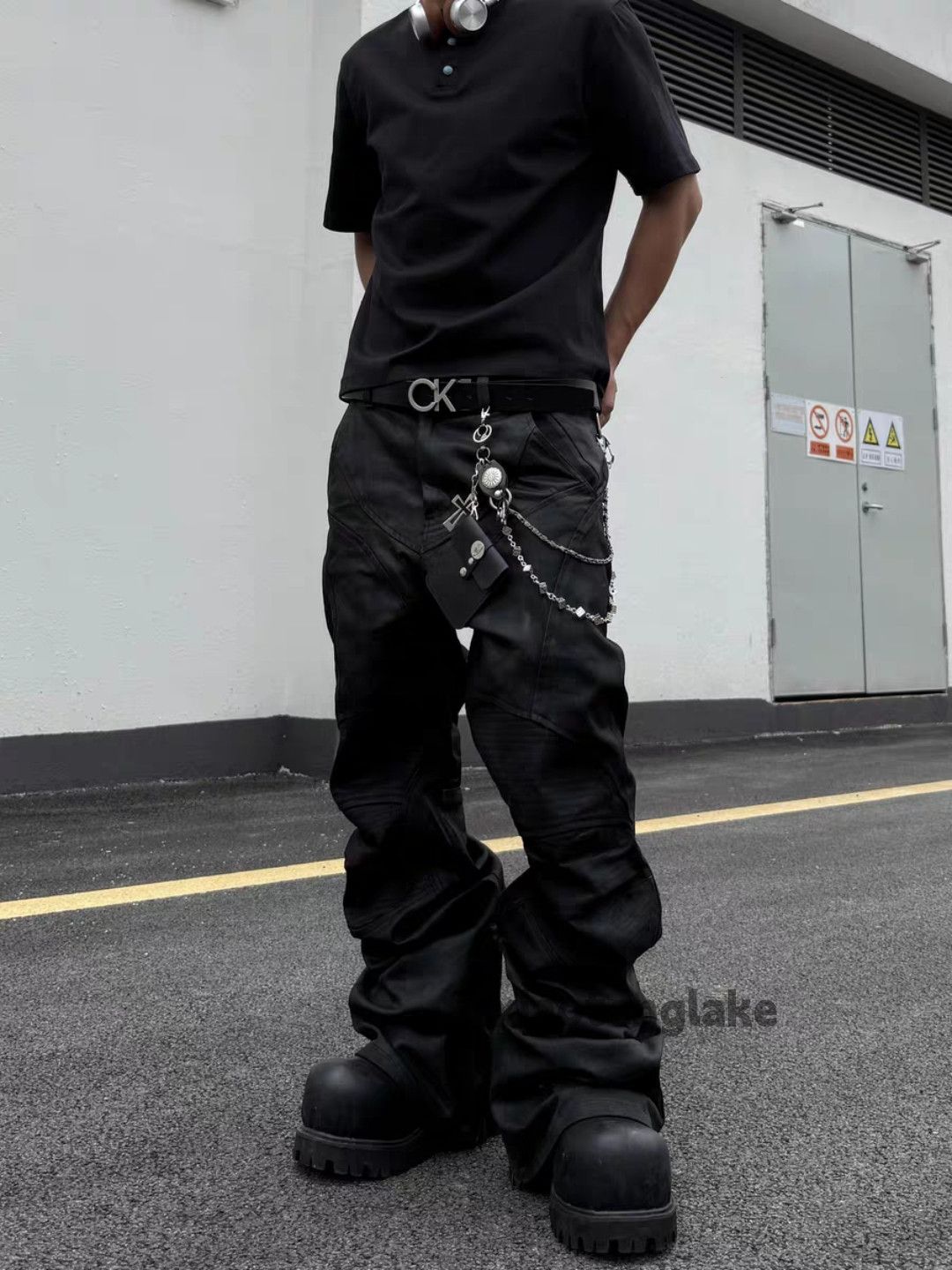 Jean zx utility punk yuppie grunge wax coated bootcut jeans Size US 32 / EU 48 - 5 Thumbnail