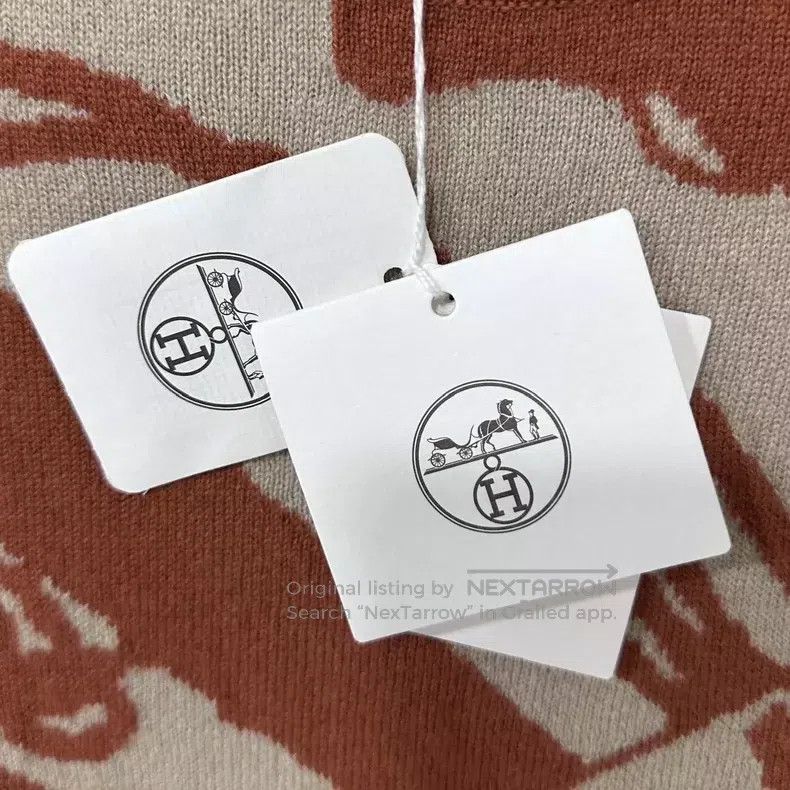 Hermes Hermes Chain Pattern Pure Cashmere Sweater Size XXS / US 00 / IT 34 - 5 Thumbnail