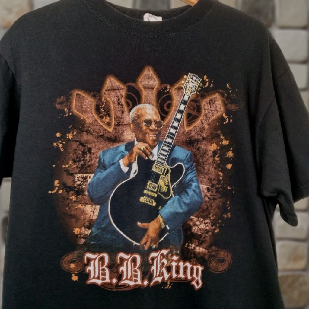 Anvil VINTAGE BB King Shirt Men Large Black 2010 Tour T Music Blues Guitar Short Sleeve Crew Neck Mens Size US L / EU 52-54 / 3 - 1 Thumbnail