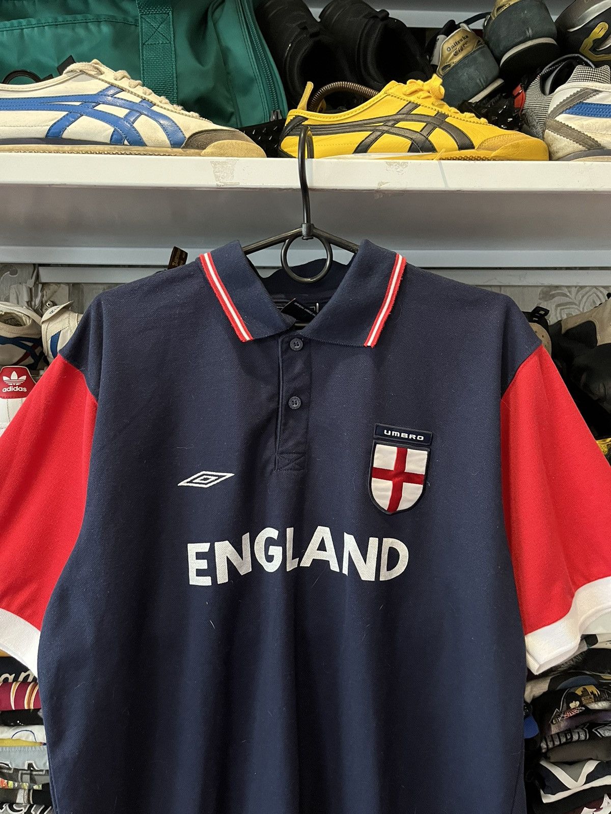 Umbro Vintage Umbro England soccer jersey polo size M Size US M / EU 48-50 / 2 - 2 Thumbnail