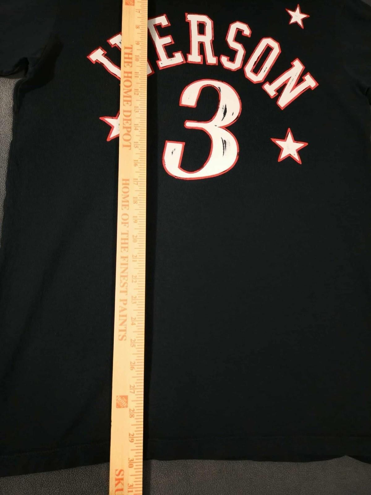 Other Vintage Iverson 3 Philadelphia Basketball Tee Black Size L#4 Size ONE SIZE - 3 Thumbnail