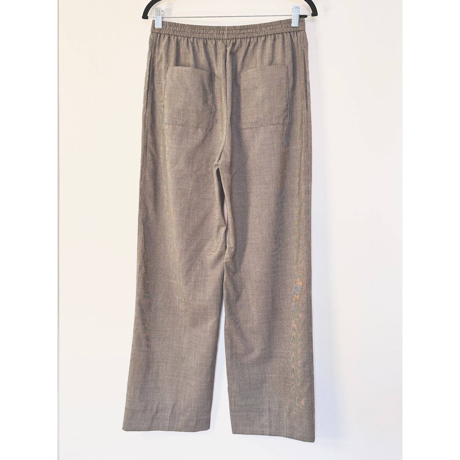 Celine Celine Women's Gray Wool-Silk Blend Straight Pants Size 30" / US 8 / IT 44 - 2 Thumbnail