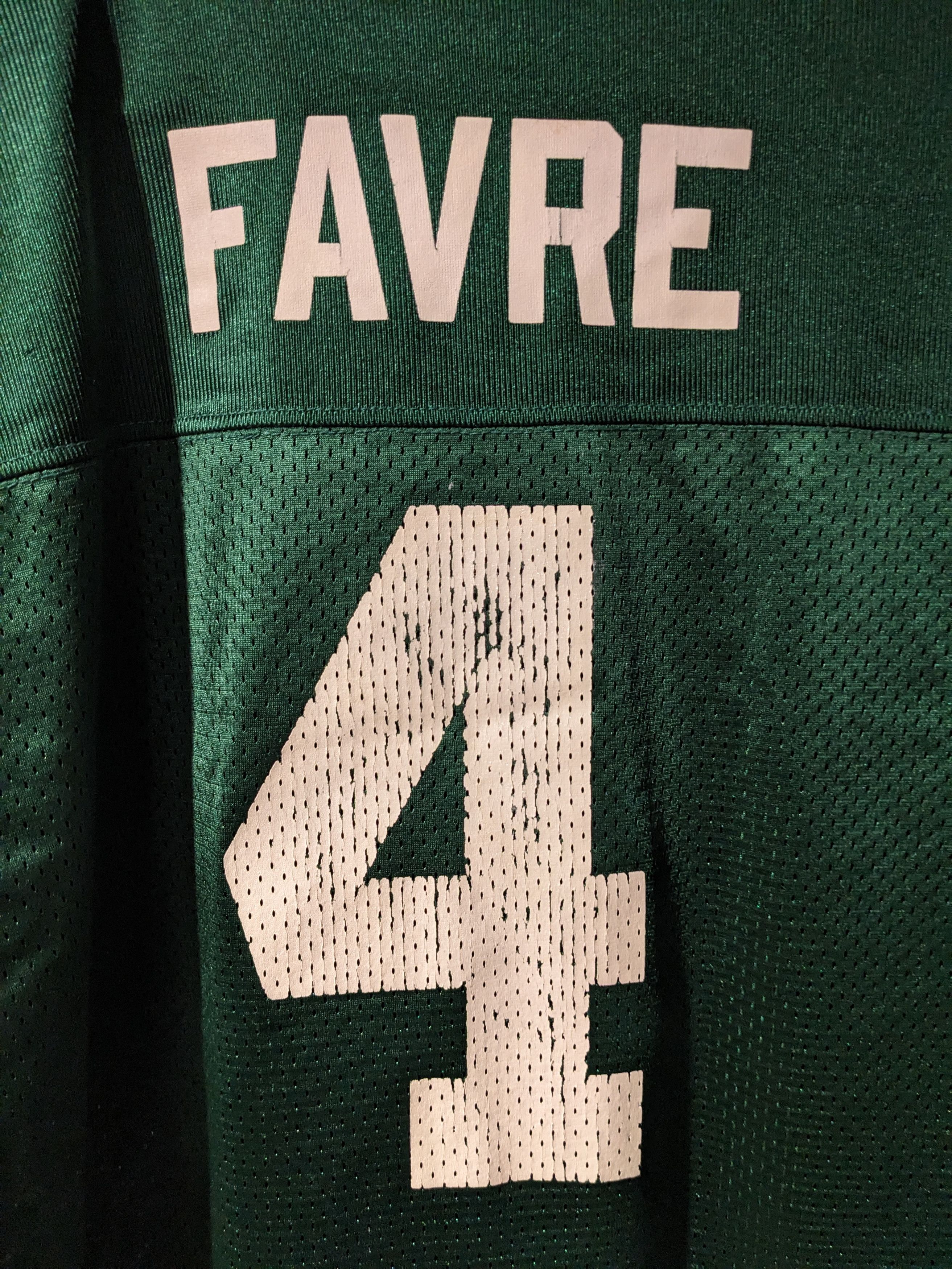 NFL × Vintage Vintage 90s Green Bay Packers NFL FAVRE YOUTH X-Large Jersey Size US XL / EU 56 / 4 - 2 Thumbnail