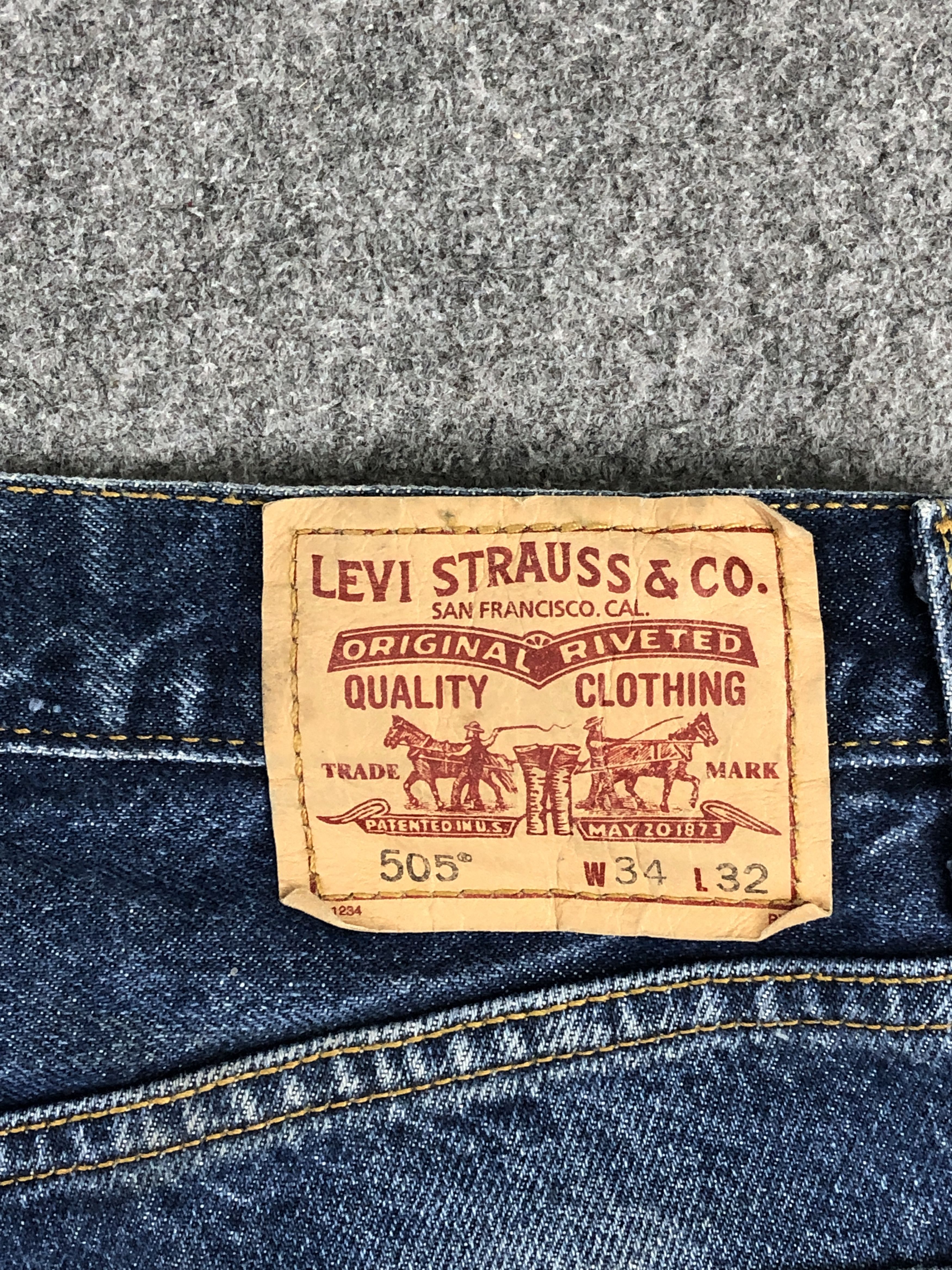 Levi's Vintage Levis 505 Faded Blue Jeans DP2240 Size US 34 / EU 50 - 5 Thumbnail
