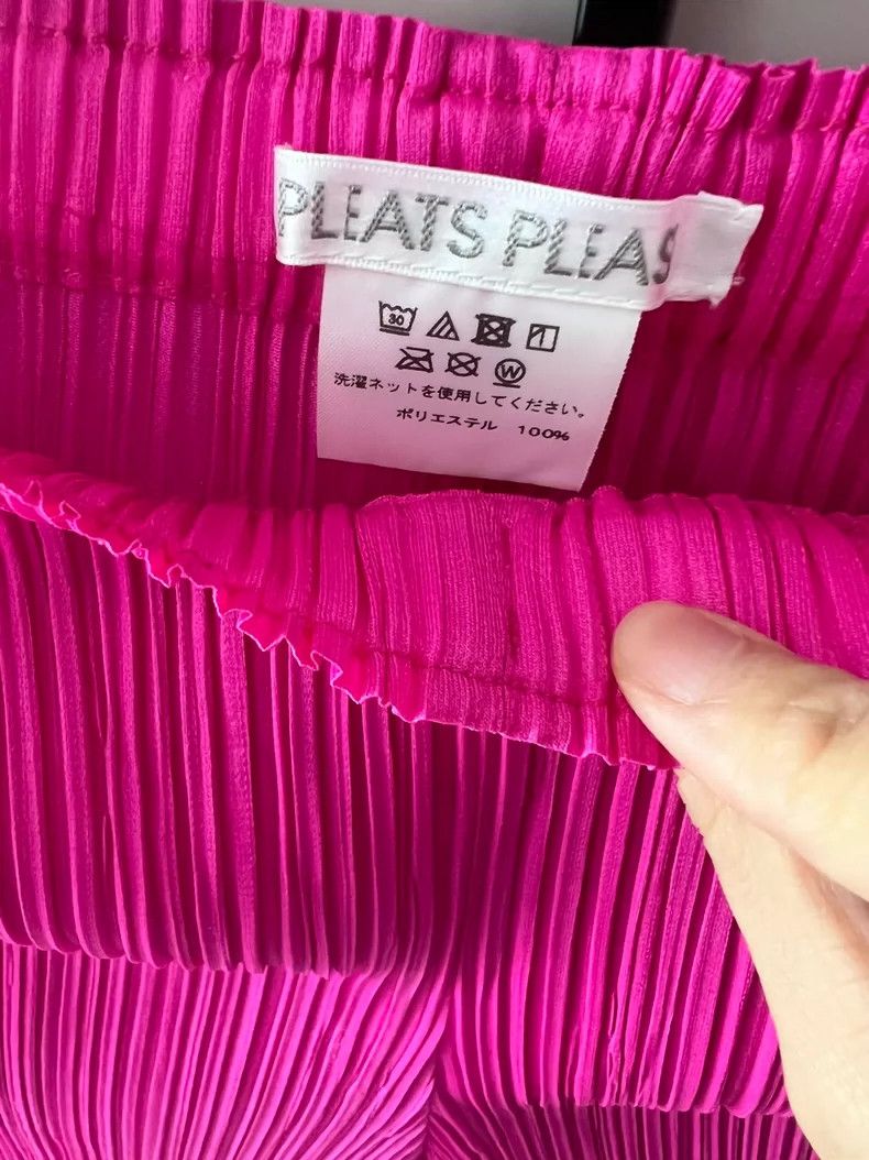 Issey Miyake issey miyake size:5 Pink straight-leg pants 2505-Nextarrow Size 42" / US 20 - 3 Thumbnail