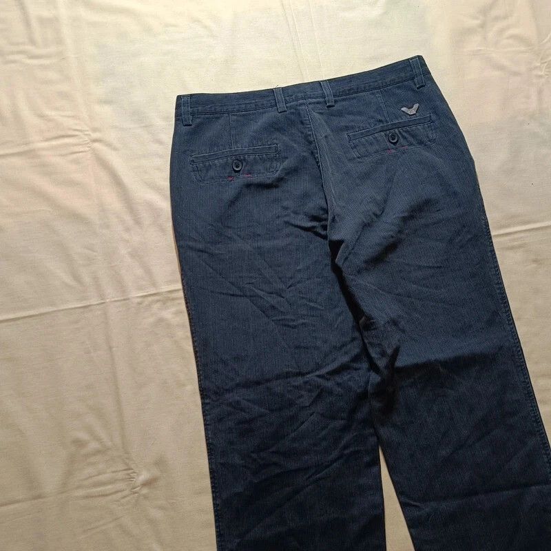 Giorgio Armani VTG Giorgio Armani A/X Le Collezioni Black Pants Curdoroy 34 Size US 34 / EU 50 - 2 Thumbnail