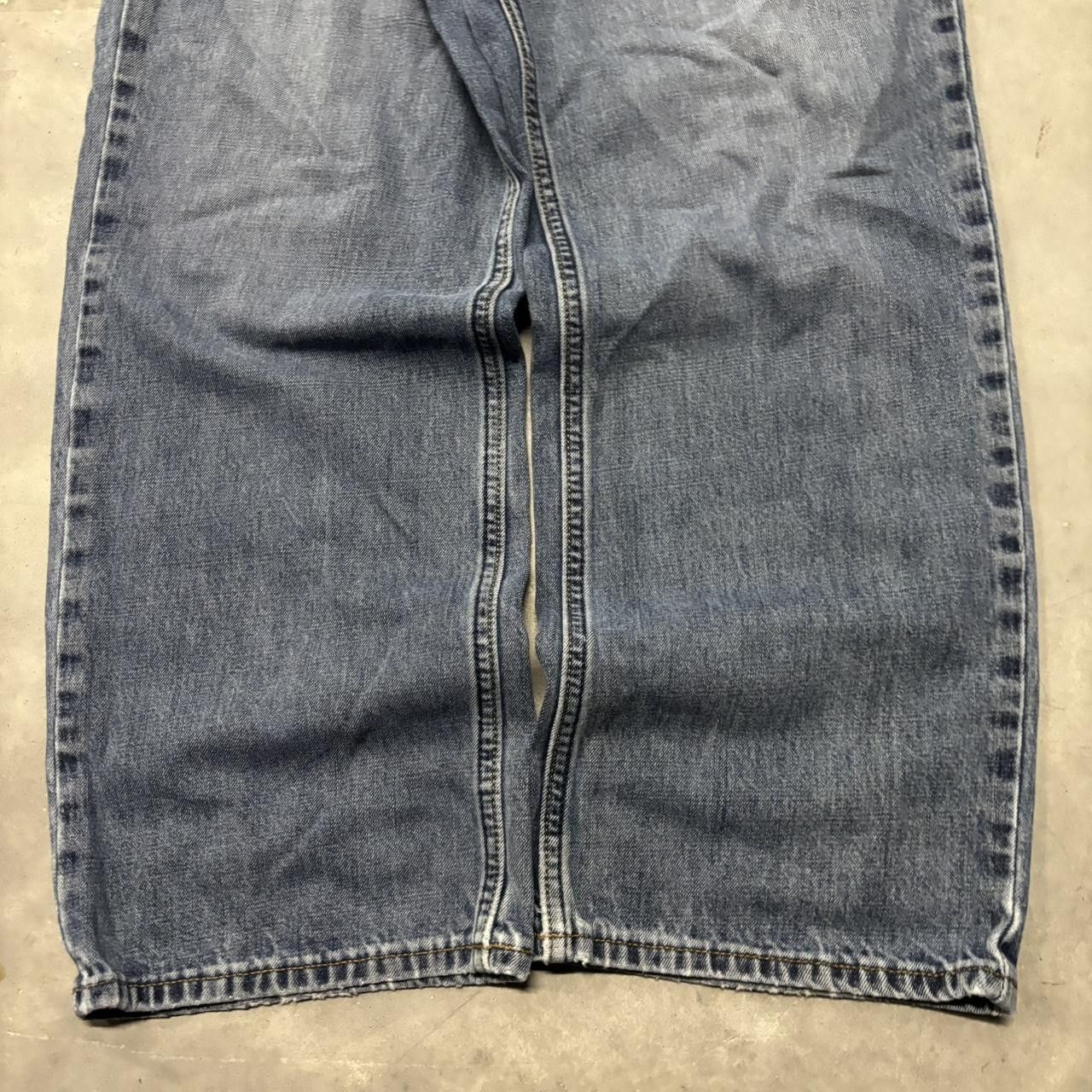 Japanese Brand × Vintage Crazy Vintage Y2K/2000s Grunge Dark Wash Essential Denim Jeans! Size US 36 / EU 52 - 6 Thumbnail