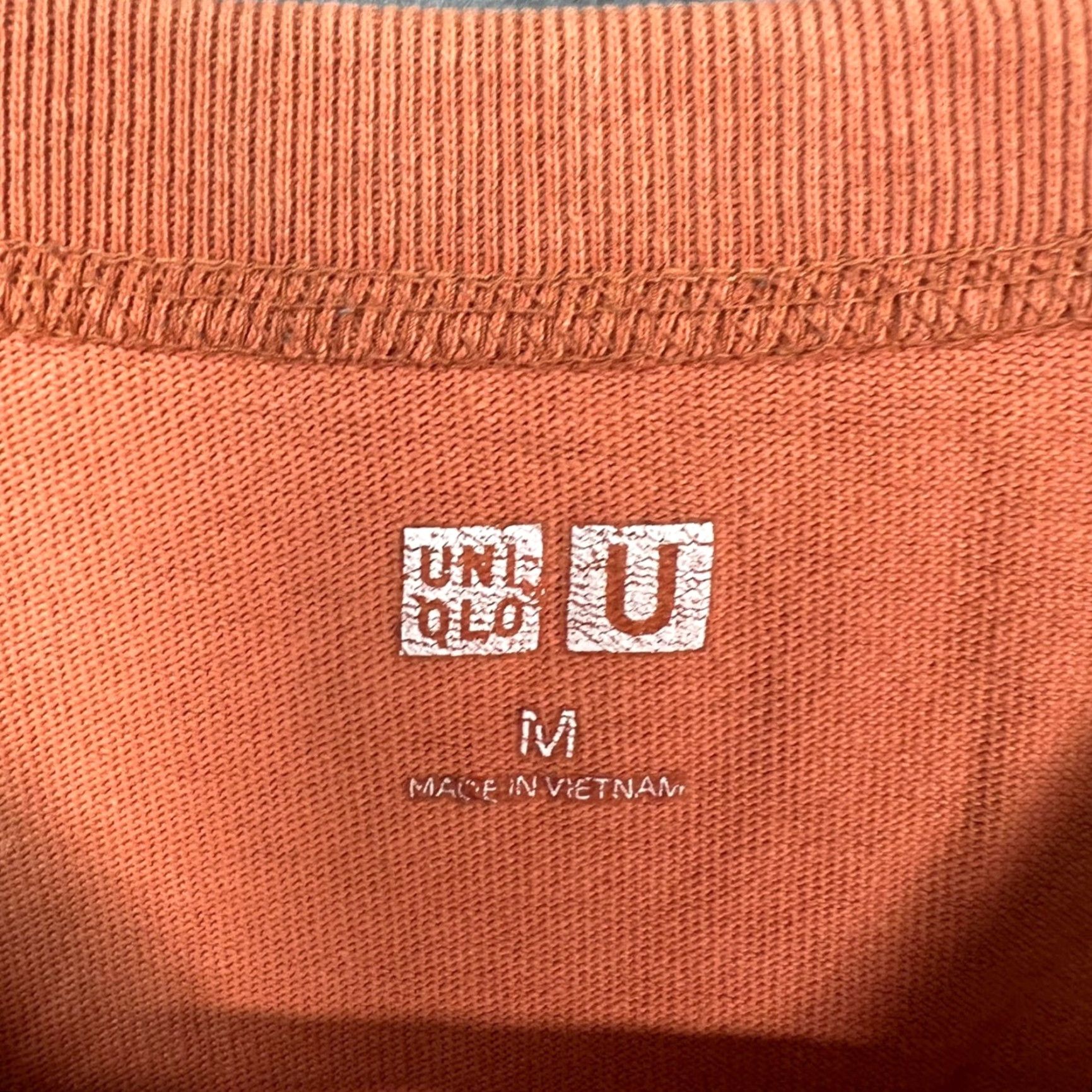 Uniqlo Uniqlo T-Shirt Men's M Orange Cotton Crew Neck Short Sleeve 2020-2029 Size US M / EU 48-50 / 2 - 3 Thumbnail