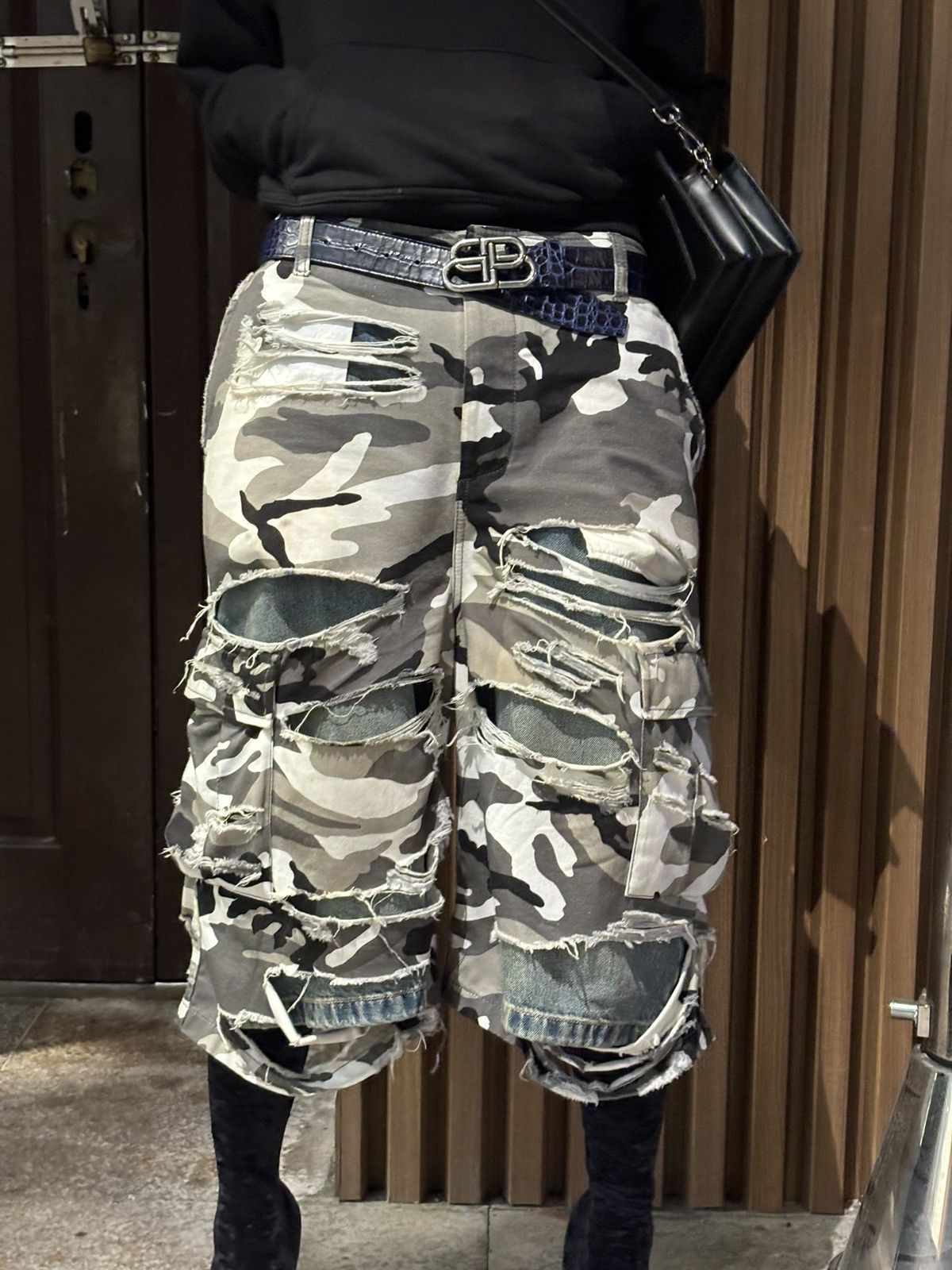 balanciaga似　camo baggy shorts カモショーツ balanciaga似 camo baggy shorts カモショーツ