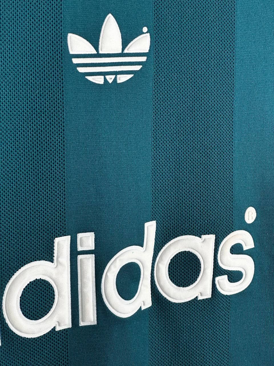 Adidas Mens 90s Vintage Adidas Stripped T-shirt big logo Size US M / EU 48-50 / 2 - 8 Thumbnail