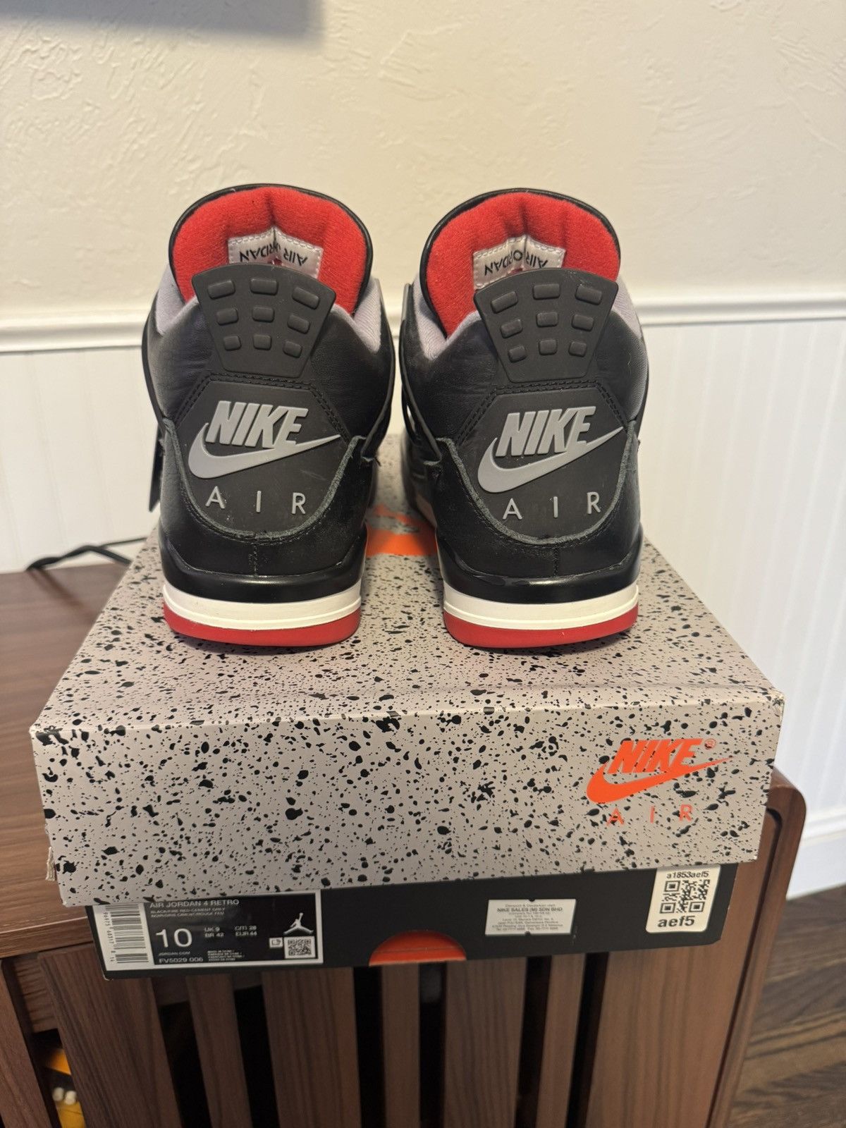 Jordan Brand Jordan 4 Bred Reimagined Size US 10 / EU 43 - 3 Thumbnail