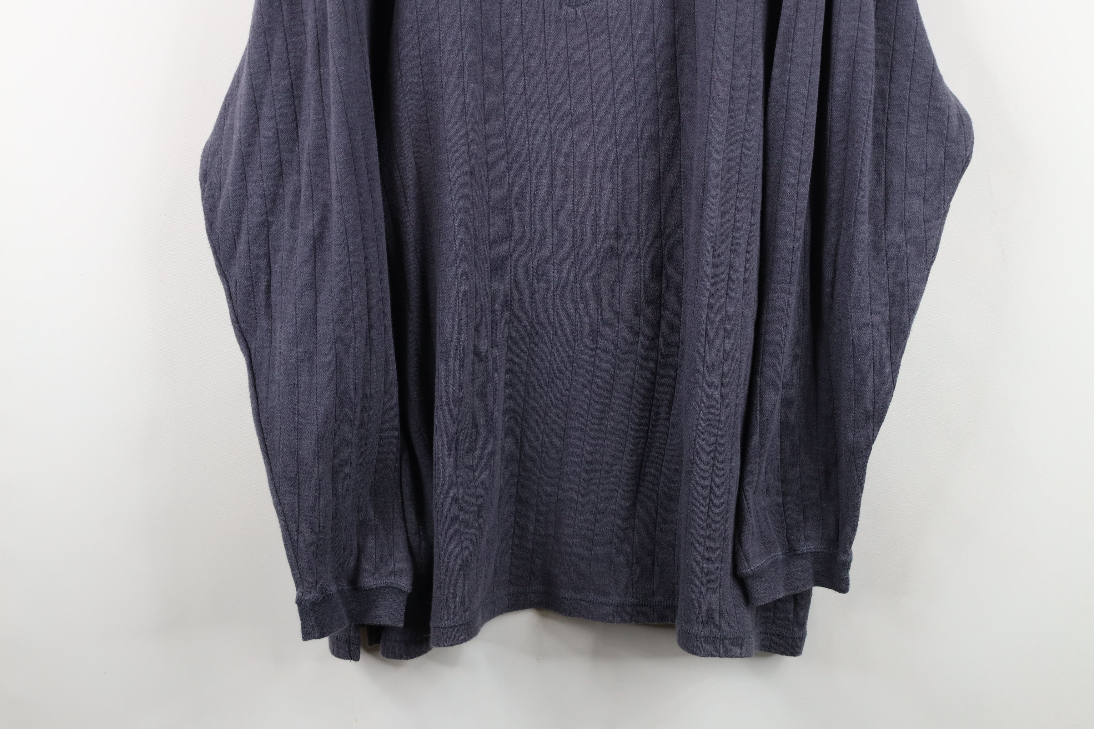 Vintage Vintage 90s Streetwear Knit Long Sleeve Henley T-Shirt Size US L / EU 52-54 / 3 - 3 Thumbnail
