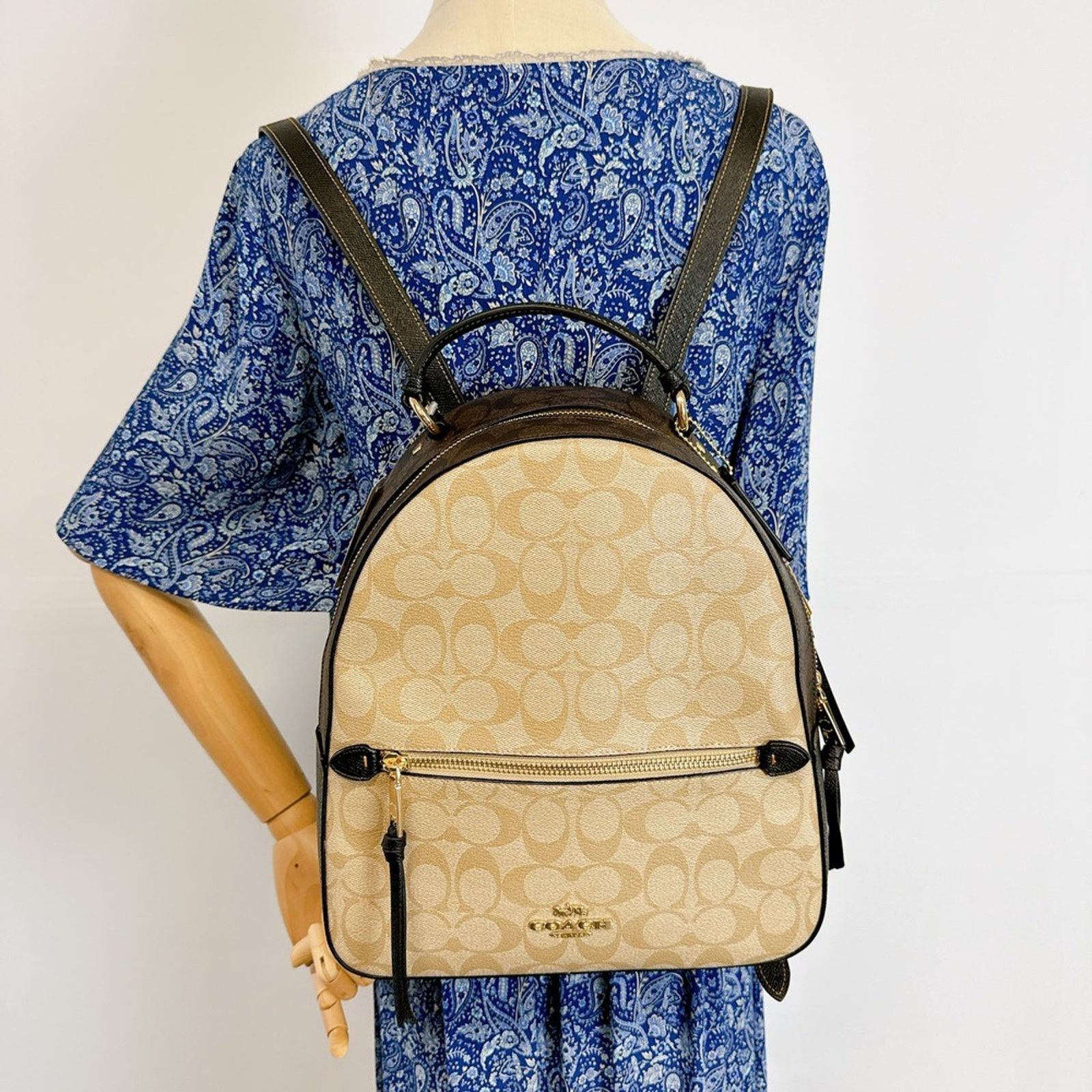 Jordyn backpack with signature canvas hotsell