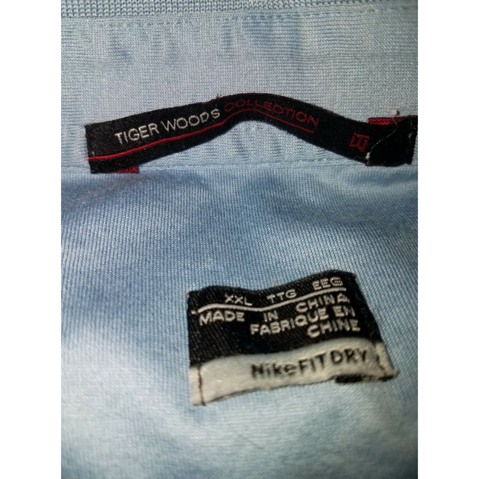 Vintage NikeFitDry Tiger Woods Collection Polo 2XL Blue Golf Polo Mens Size US XXL / EU 58 / 5 - 6 Thumbnail